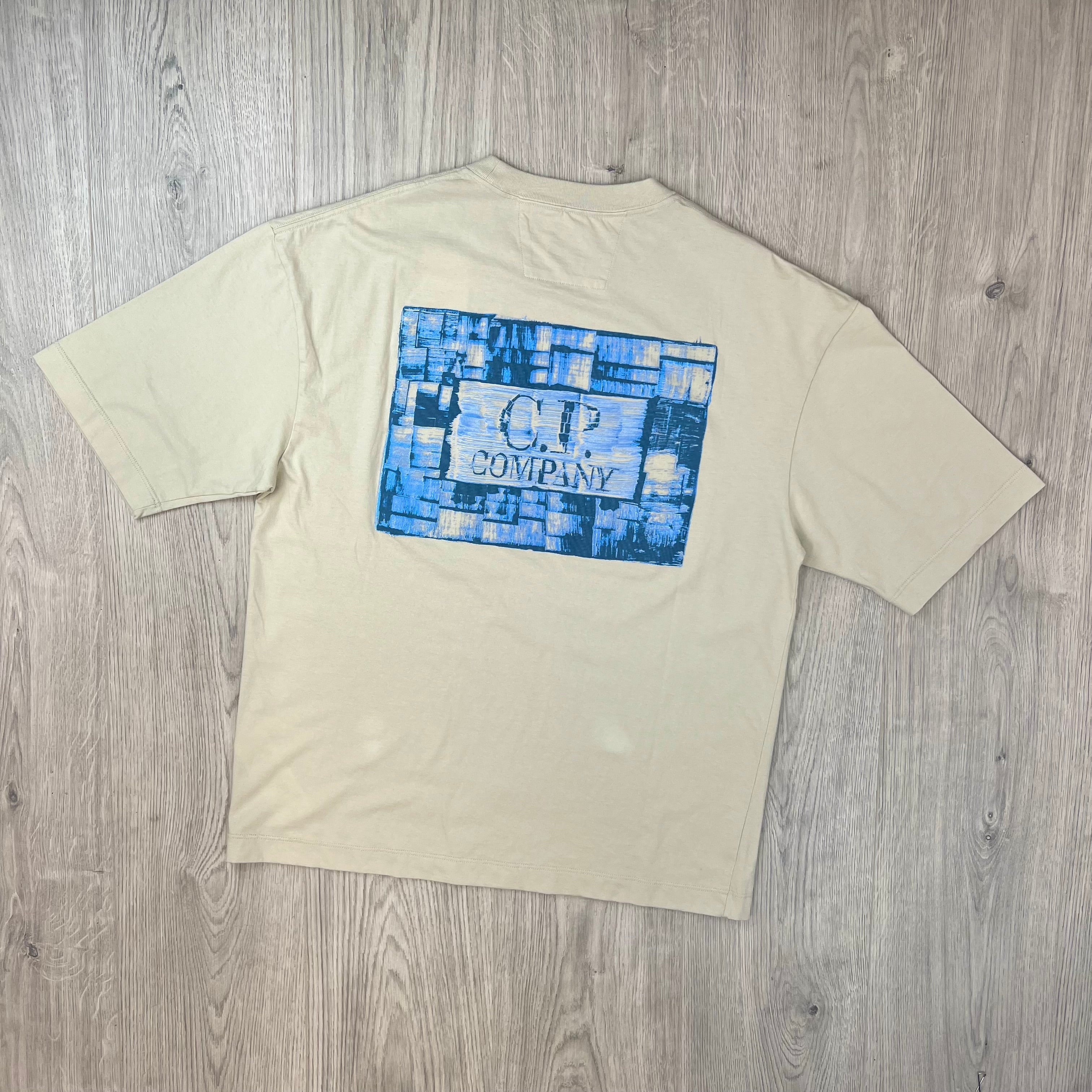 CP Company Logo T-Shirt - Silver Birch