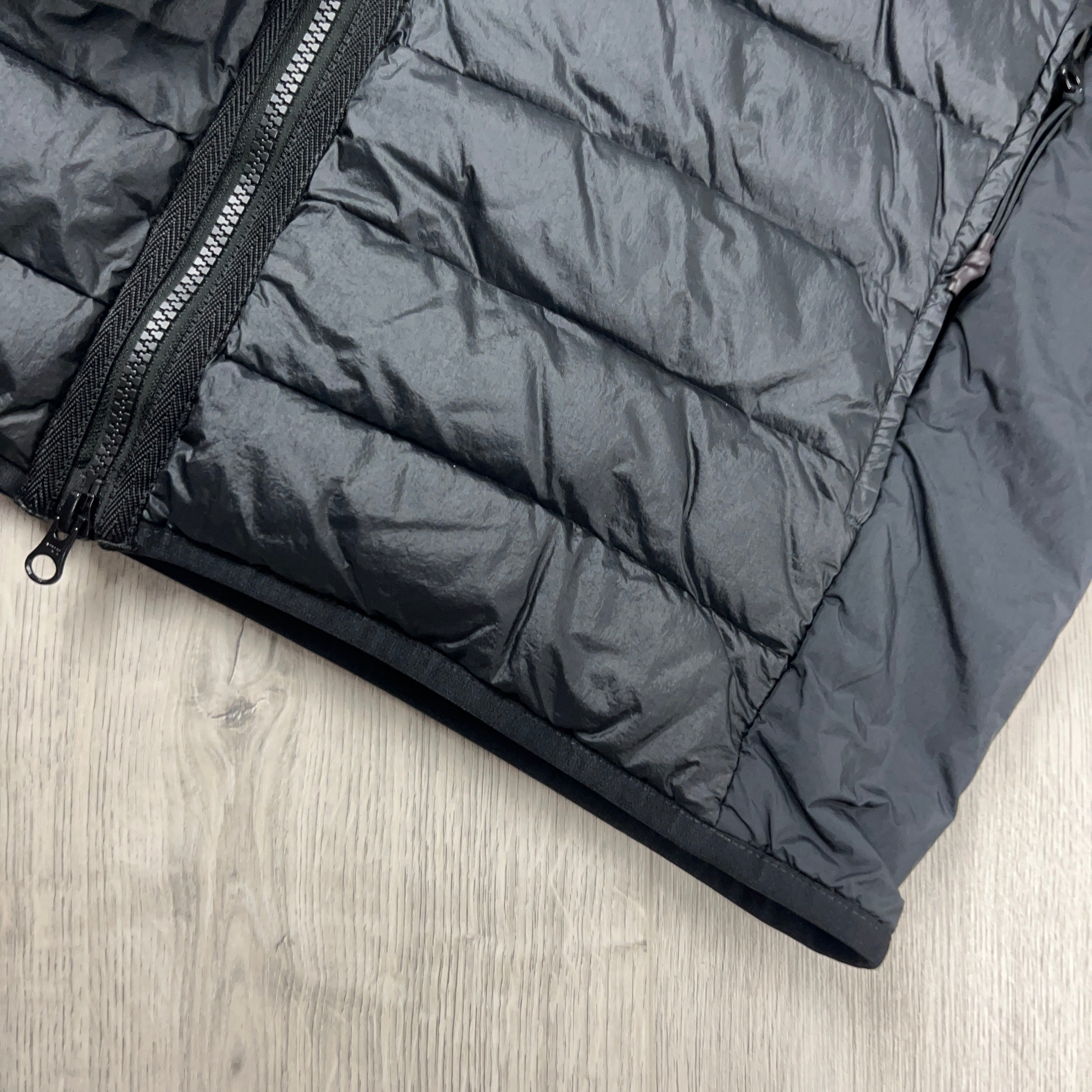 Stone Island Loom Woven Down Jacket in Black. On sale at Open Attire.