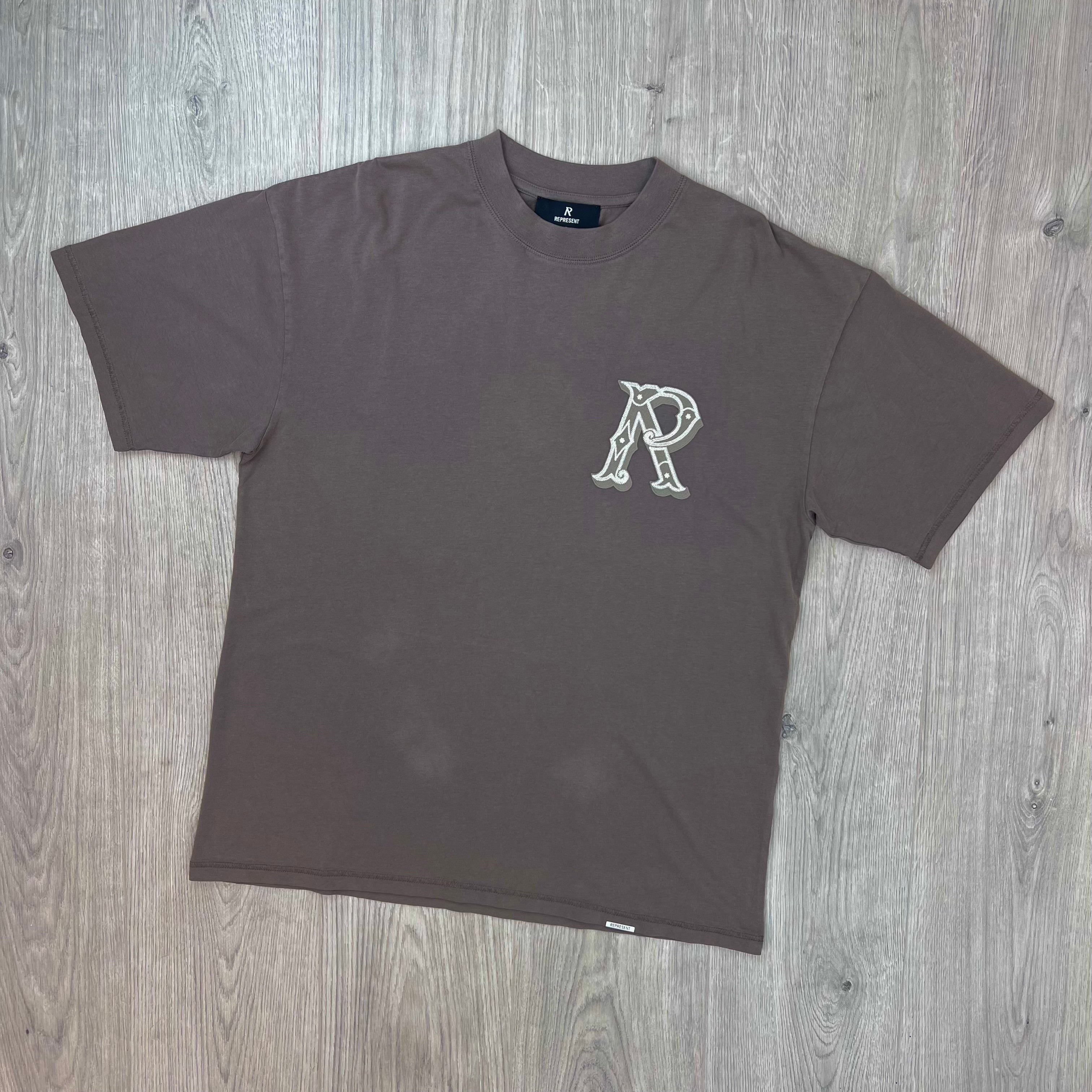 Represent 'Initials' T-Shirt - Dusty Brown