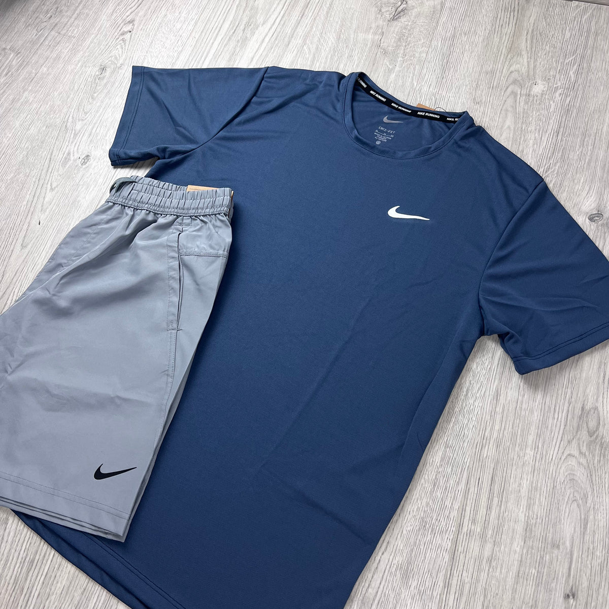 Nike 'Miler' Set - Thunder Blue/Smoke Grey