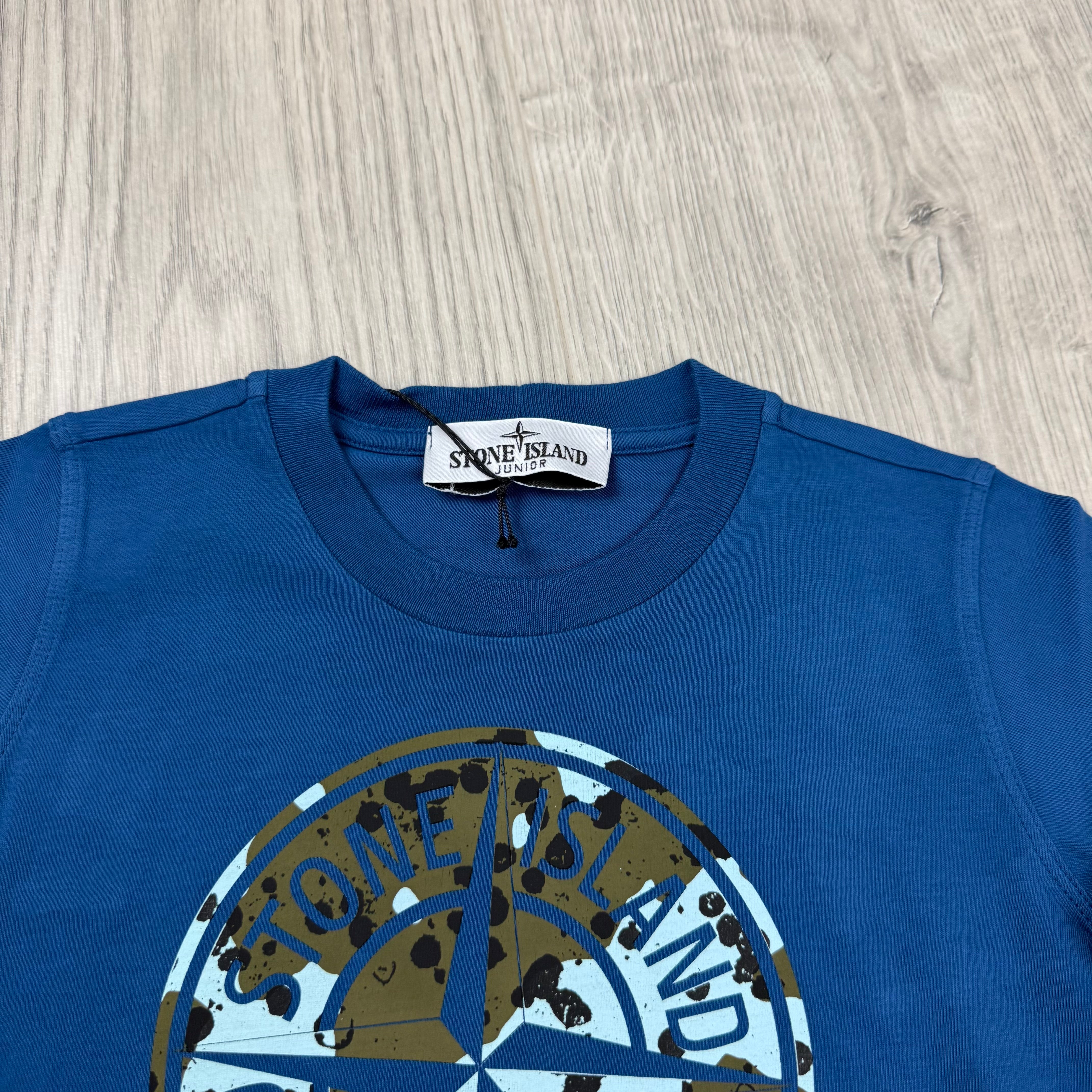 Stone Island Junior Printed T-Shirt - Blue