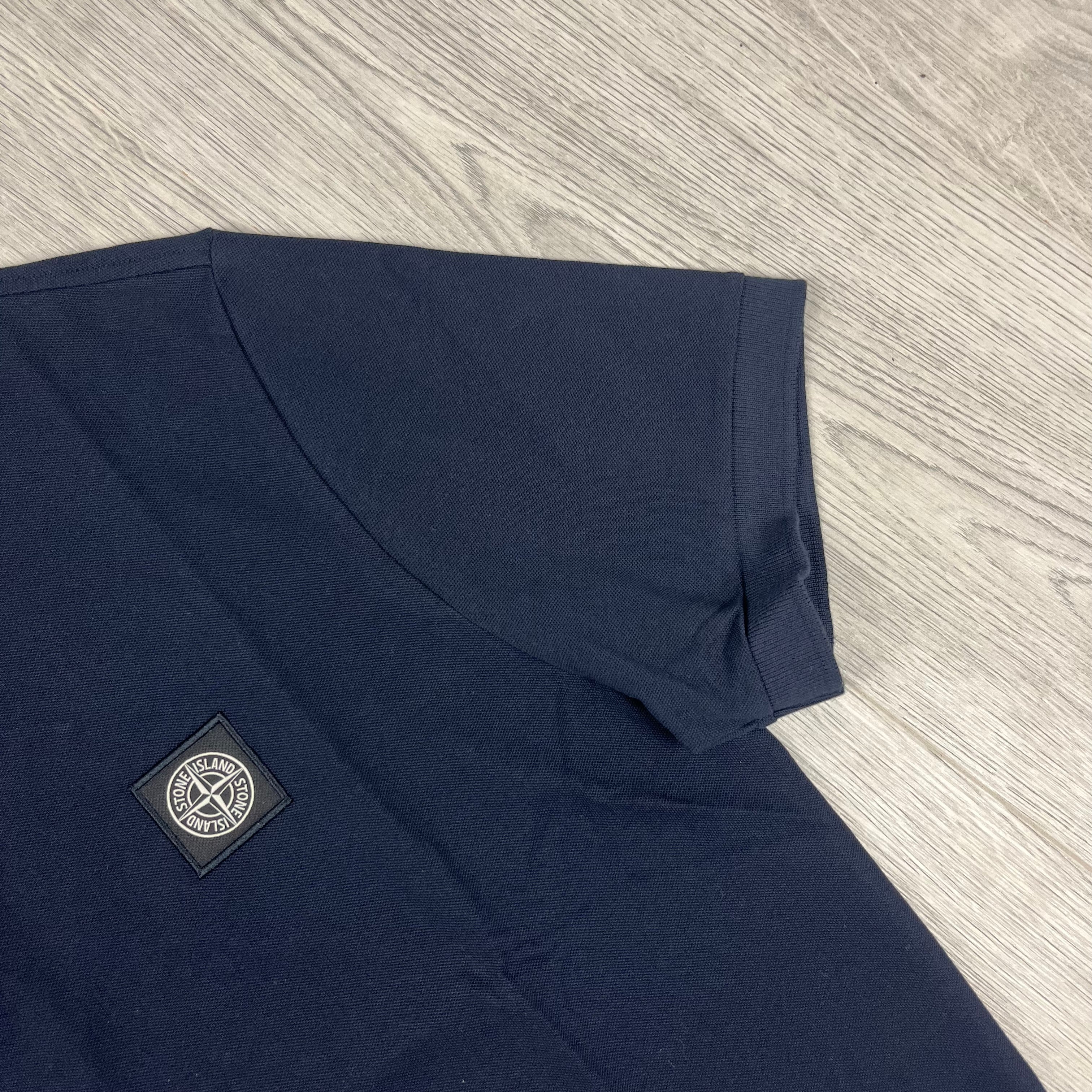 Stone Island Patch Polo Shirt - Navy