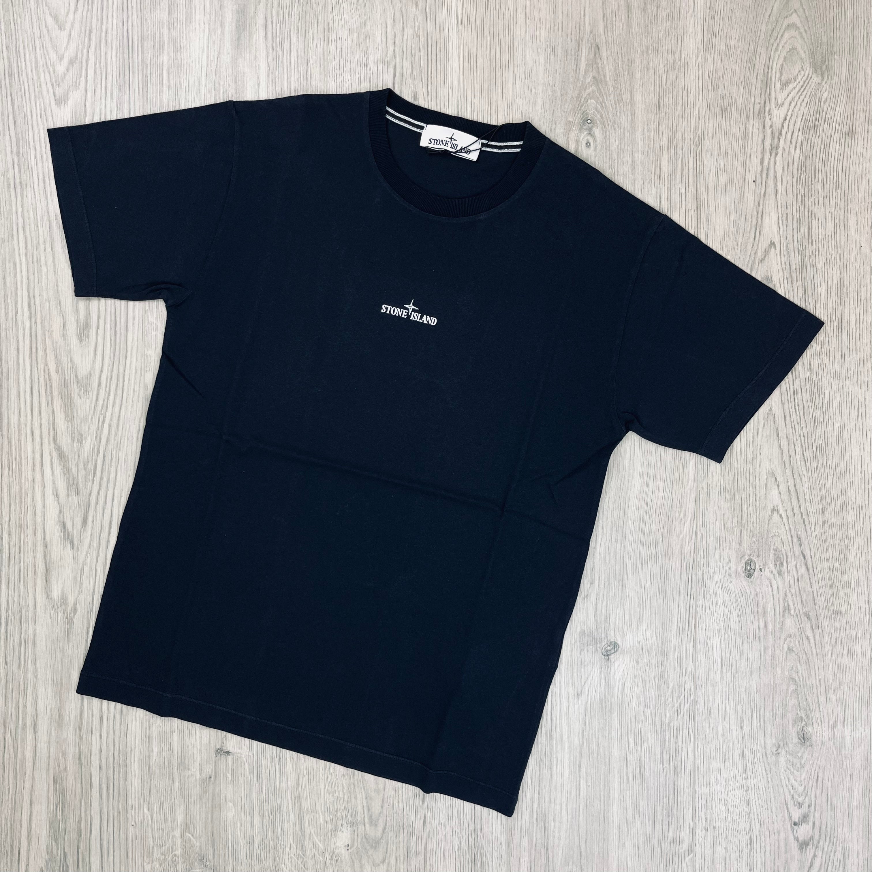 Stone Island Printed T-Shirt - Navy