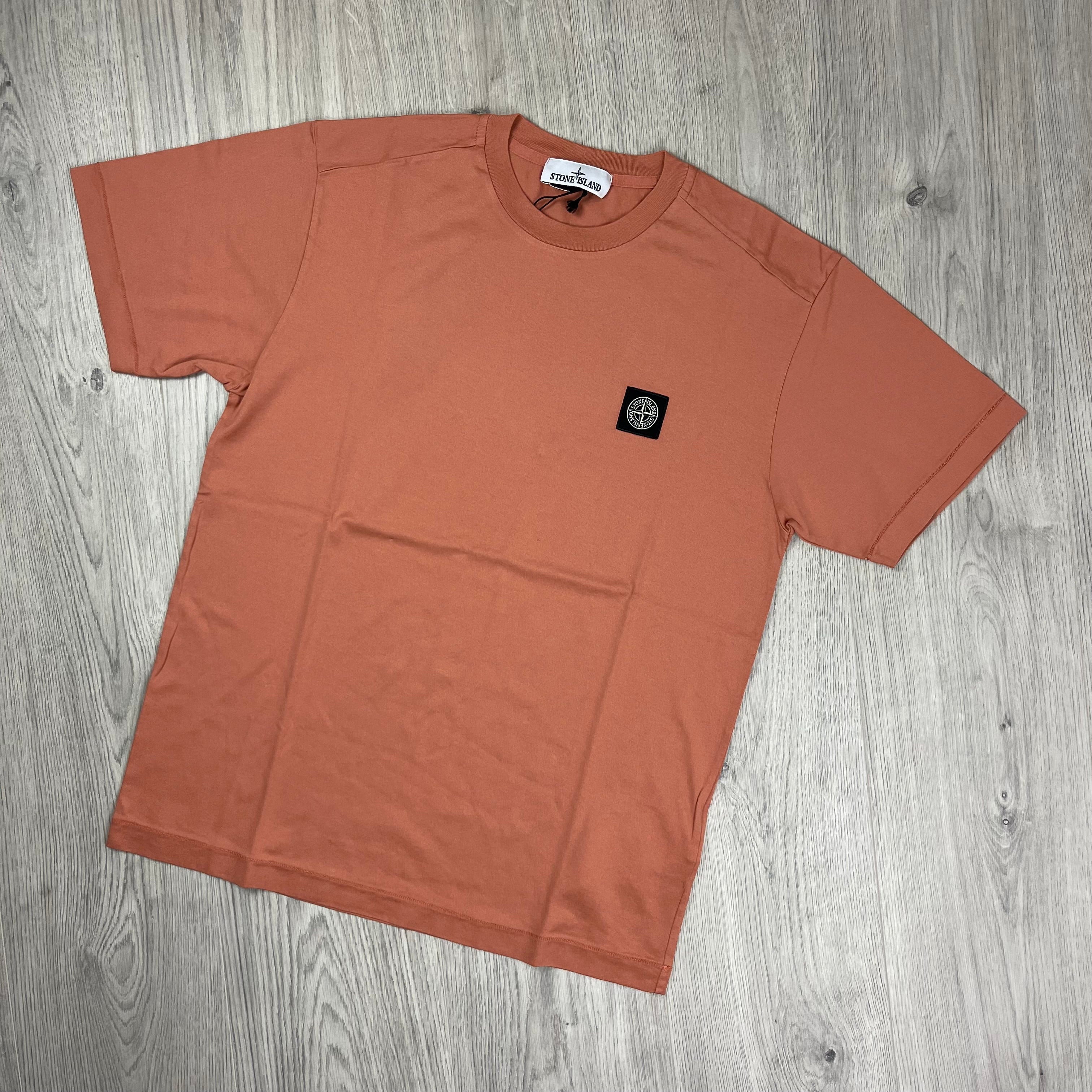 Stone Island Patch T-Shirt - Orange