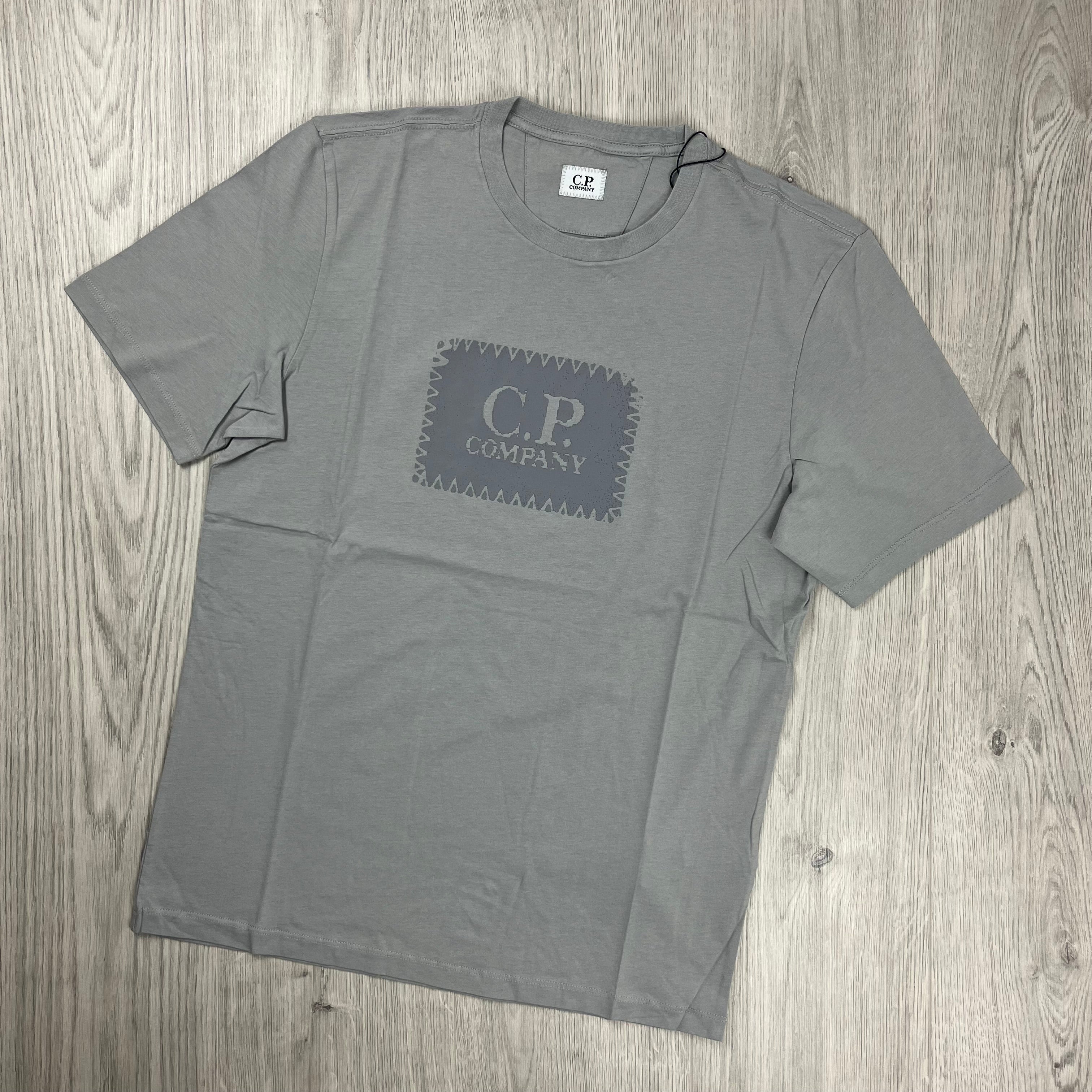 CP Company Stamp T-Shirt - Drizzle