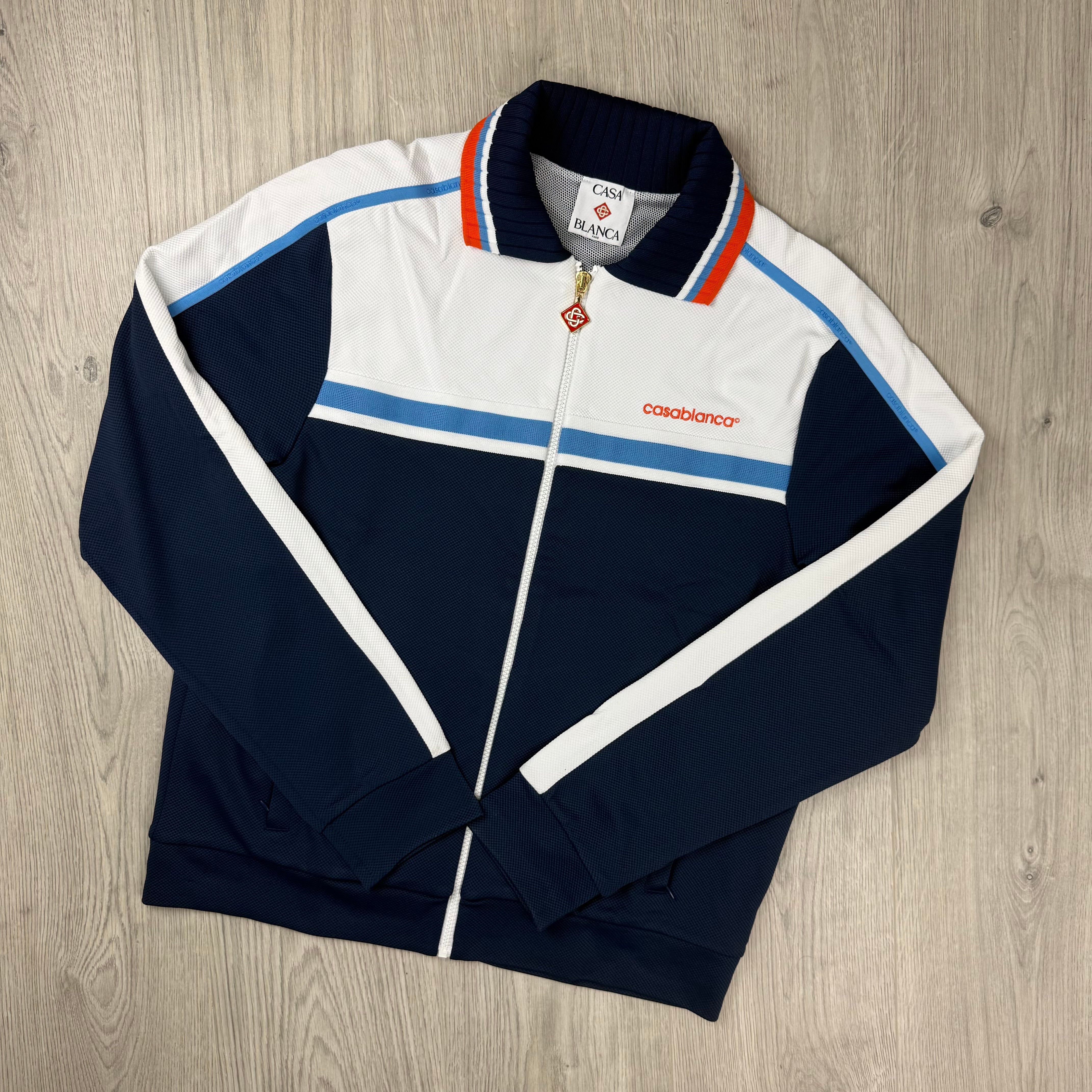Casablanca Pique Track Jacket - Navy