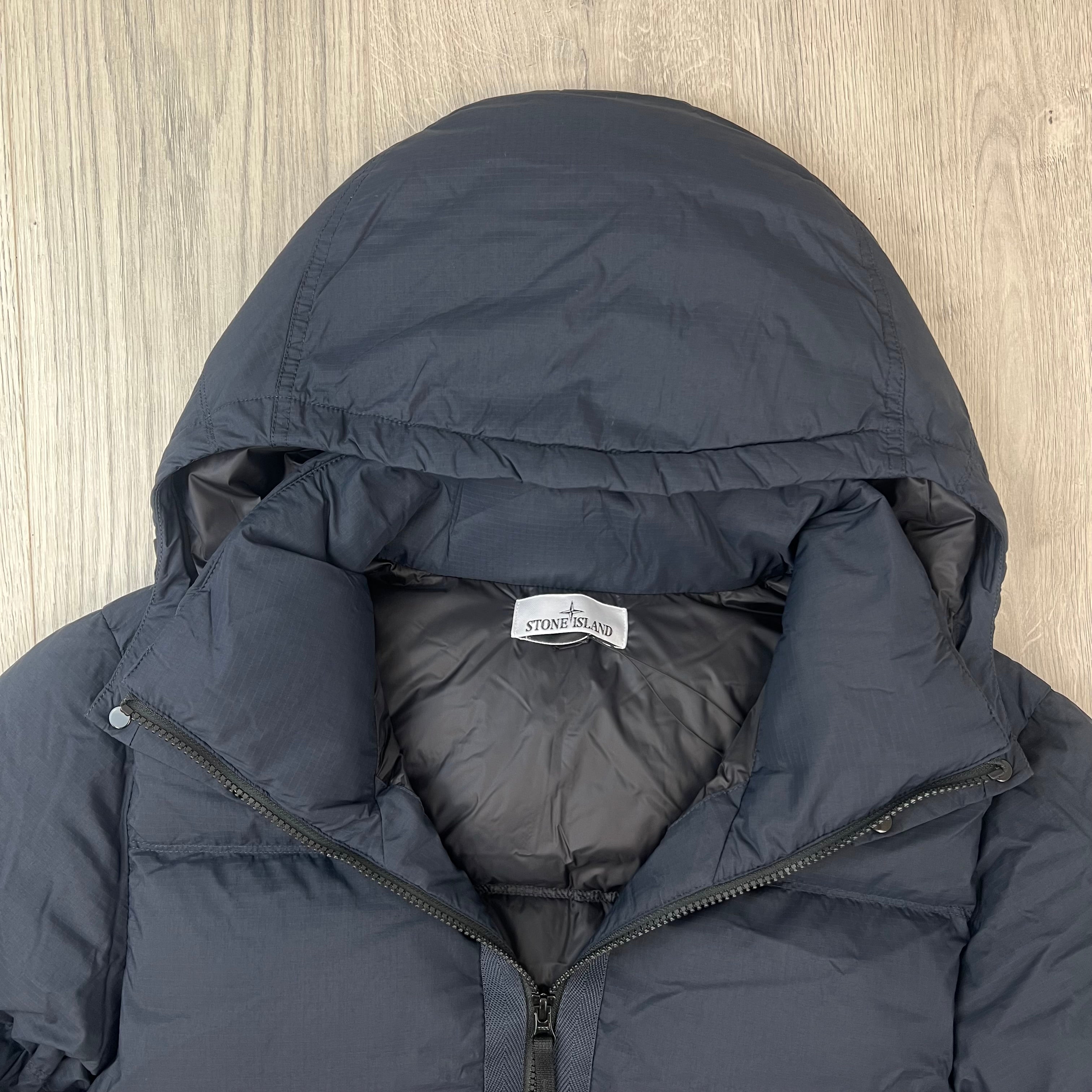 Stone Island Ripstop Down Jacket - Navy