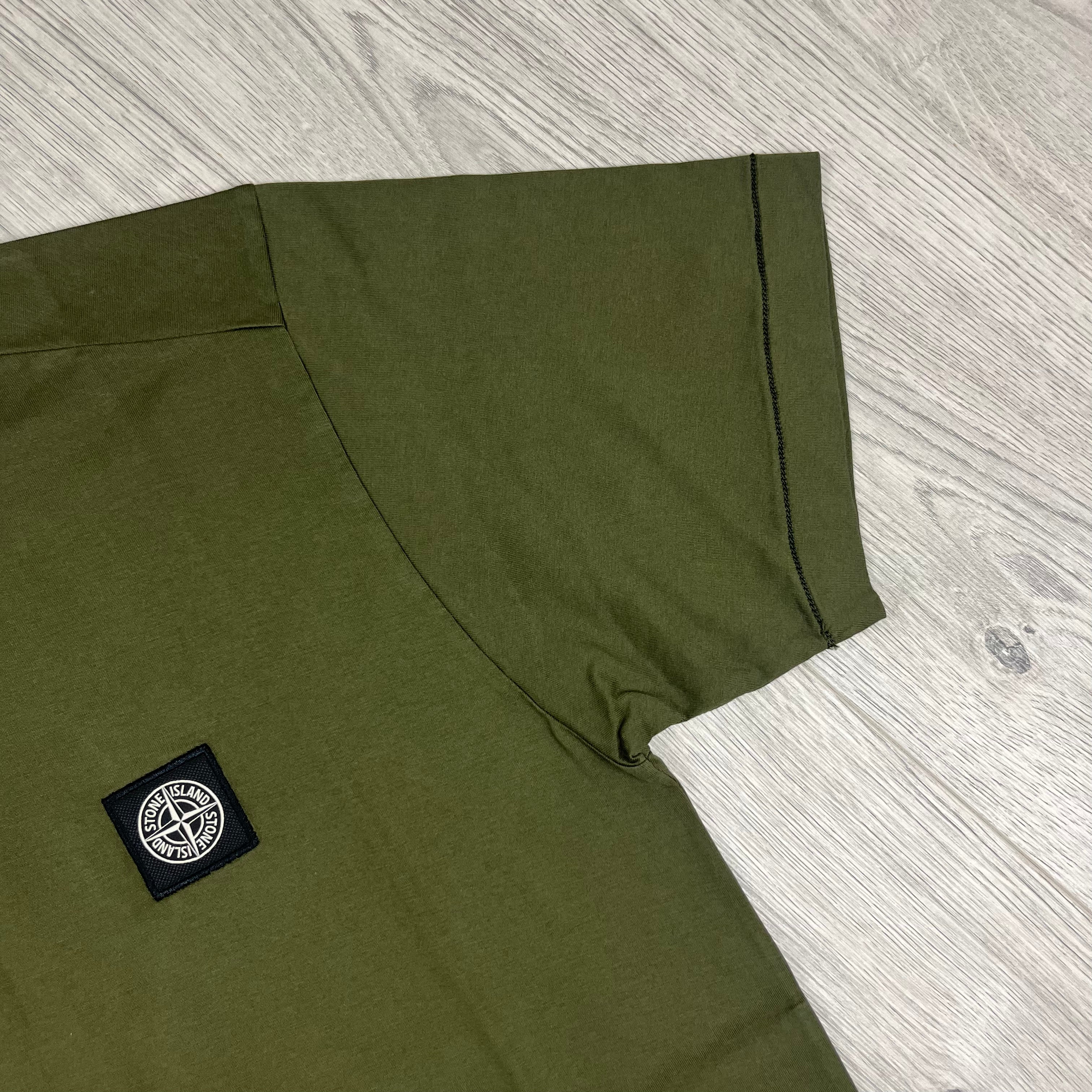 Stone Island Patch T-Shirt - Olive