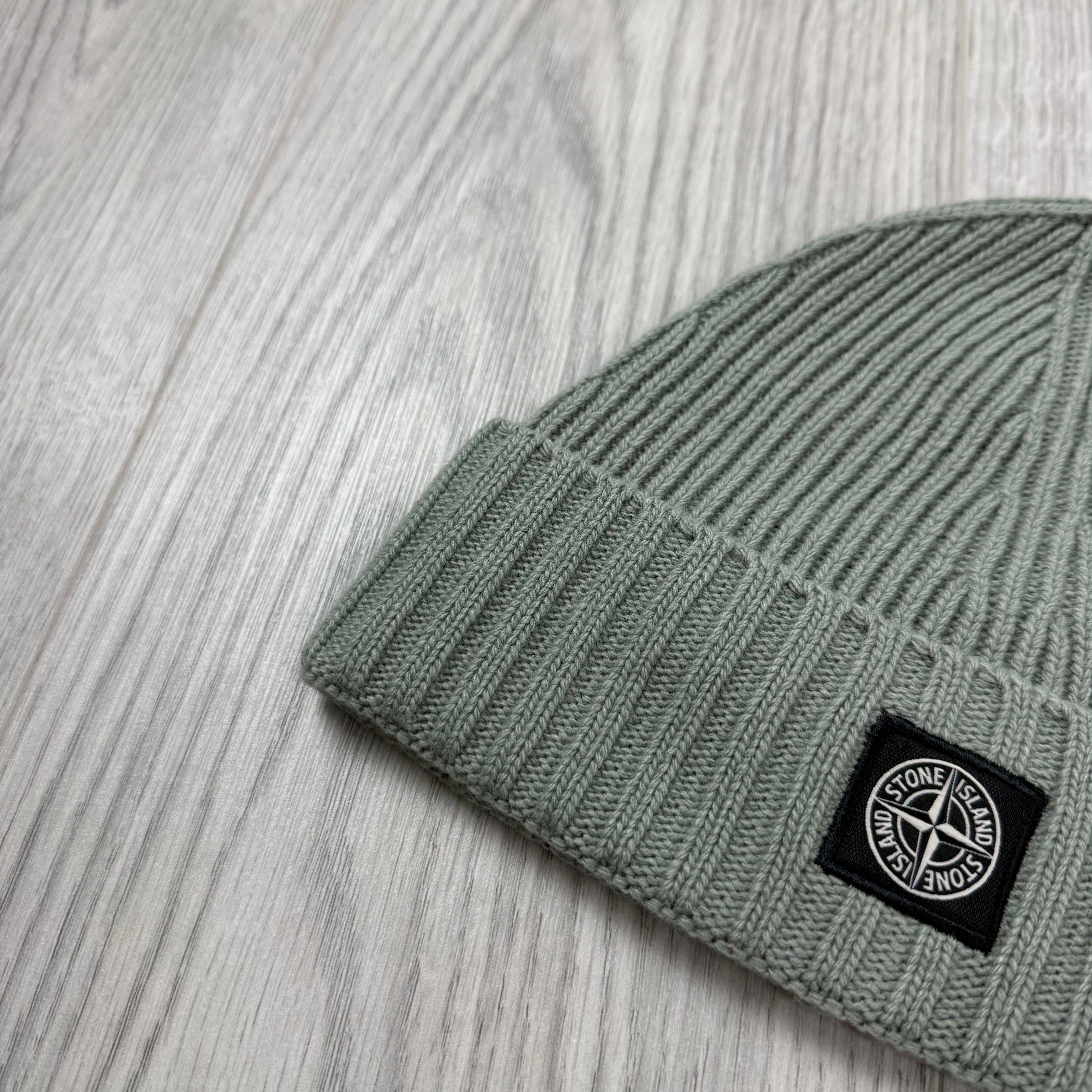 Stone Island Junior Knit Beanie - Sage