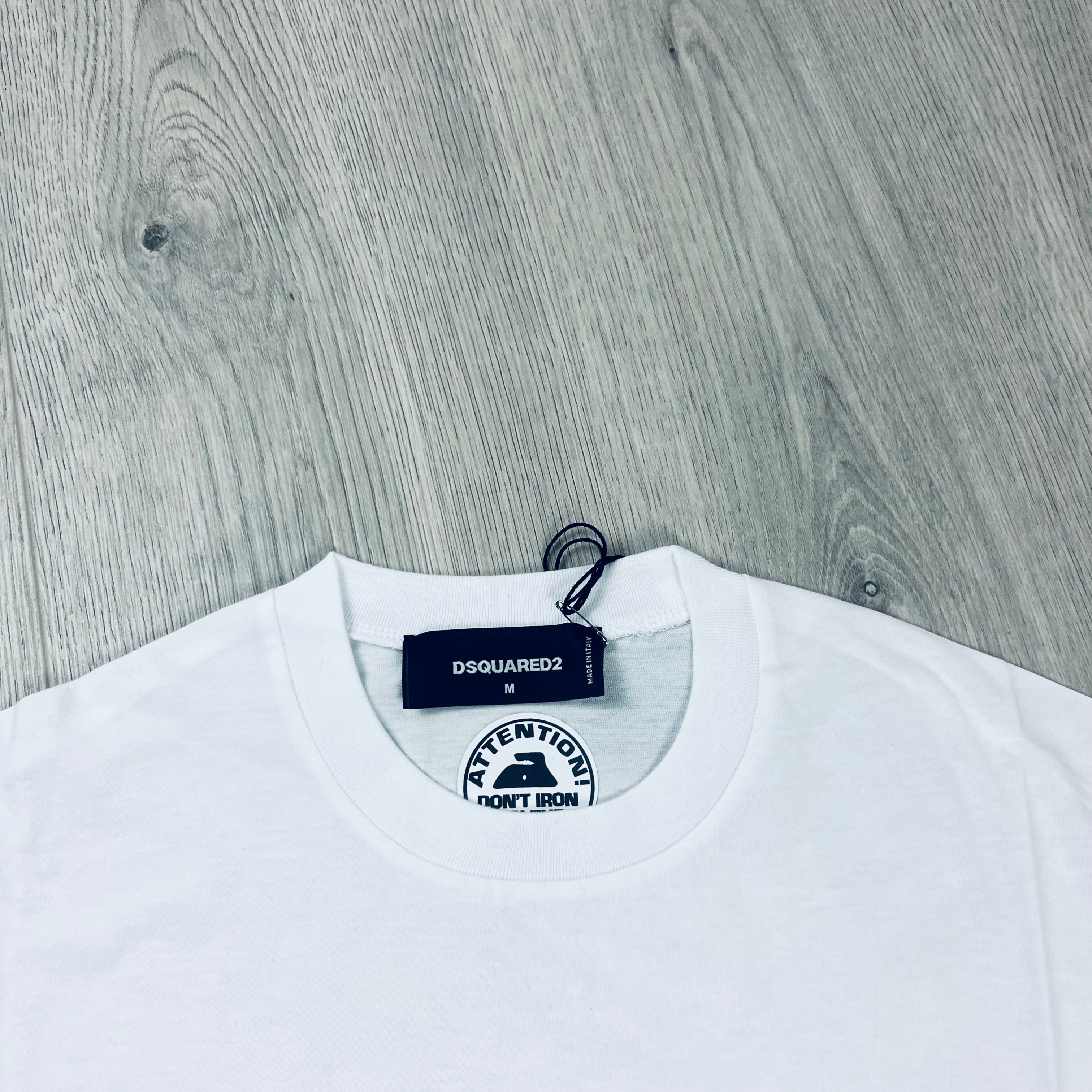 DSQUARED2 Suburbans T-Shirt in White. On sale at Open Attire.