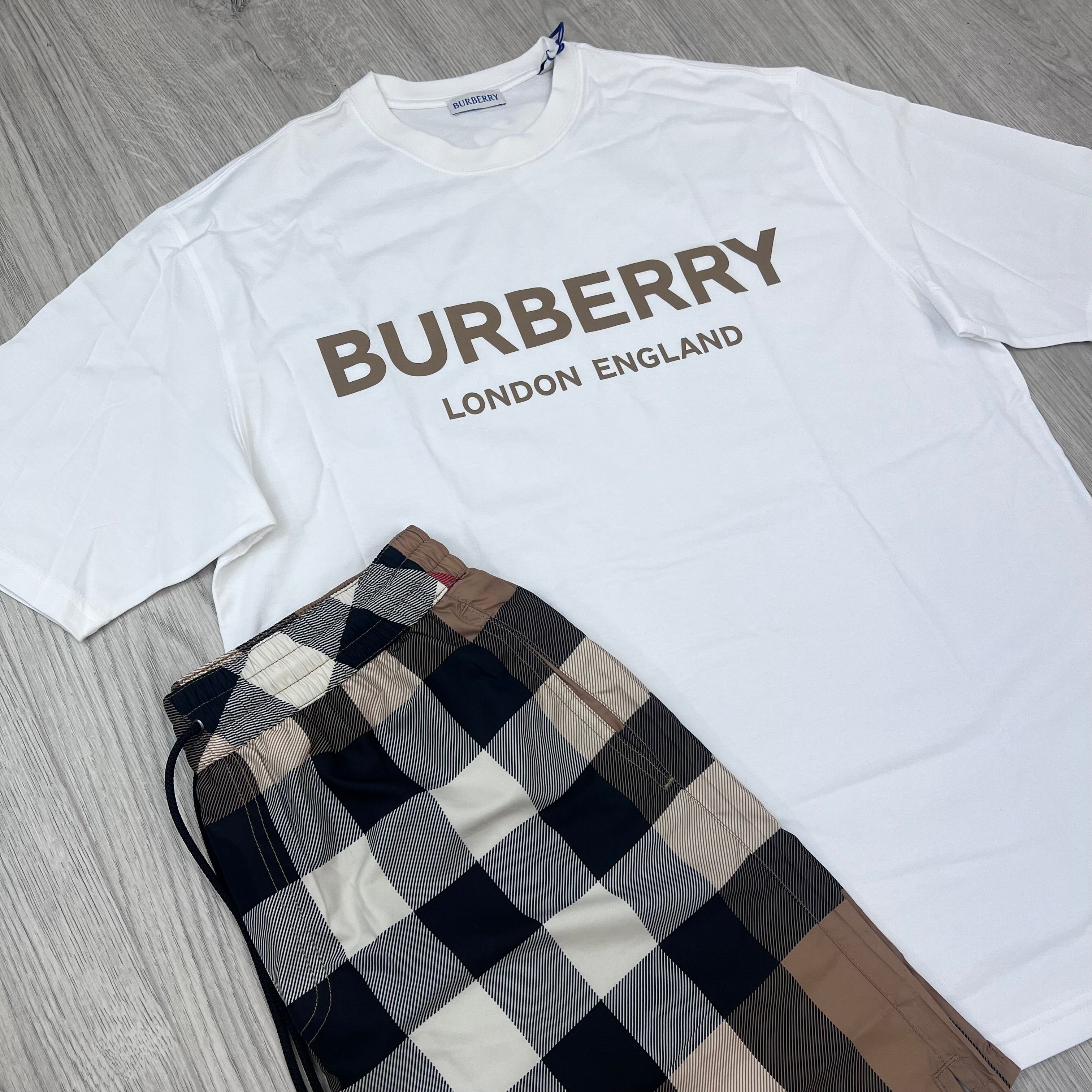 Burberry Holiday Set - White/Archive Beige