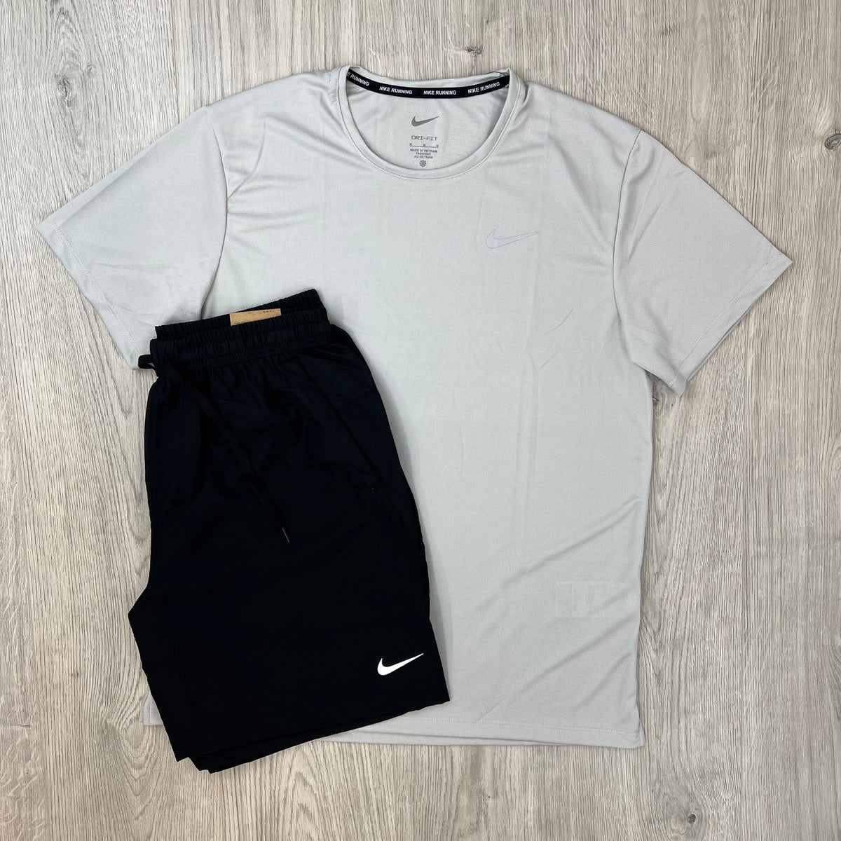 Nike 'Miler' Set - Grey/Black
