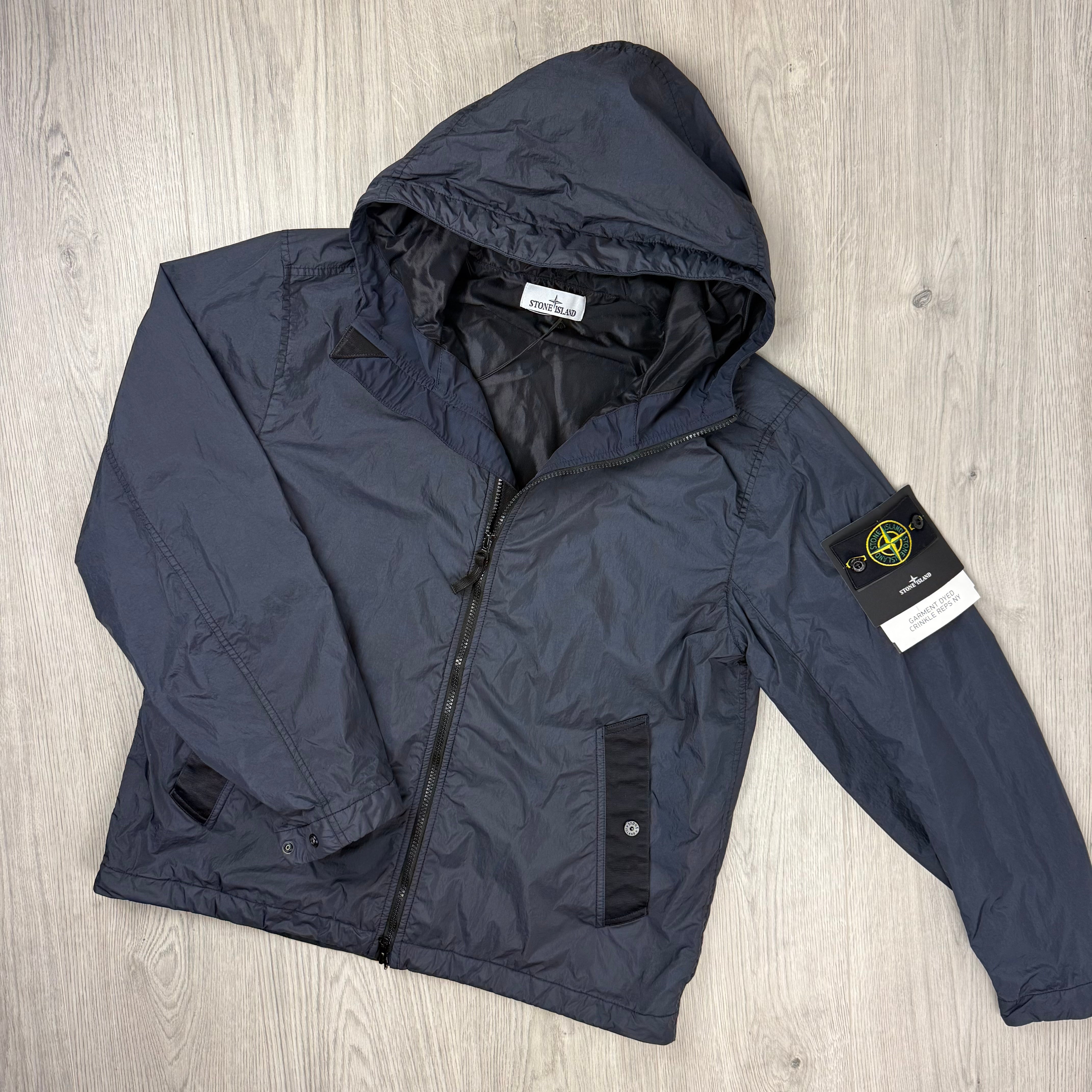 Stone Island Crinkle Reps NY Jacket - Navy