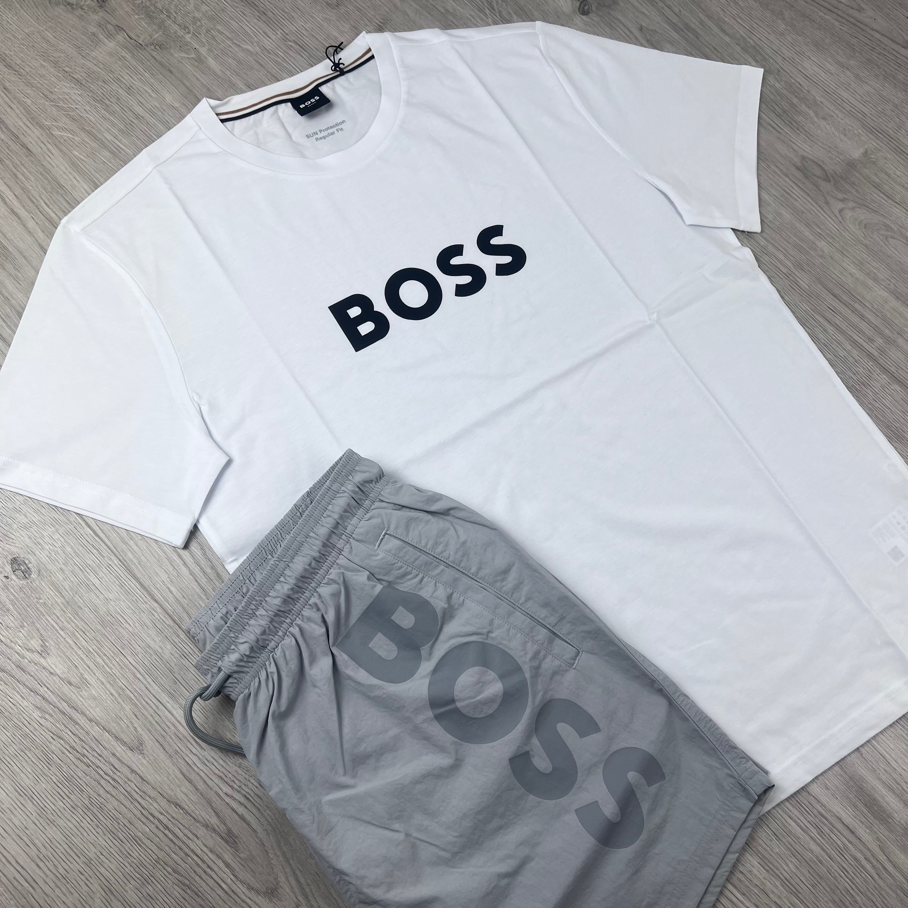Hugo Boss Holiday Set - White/Grey