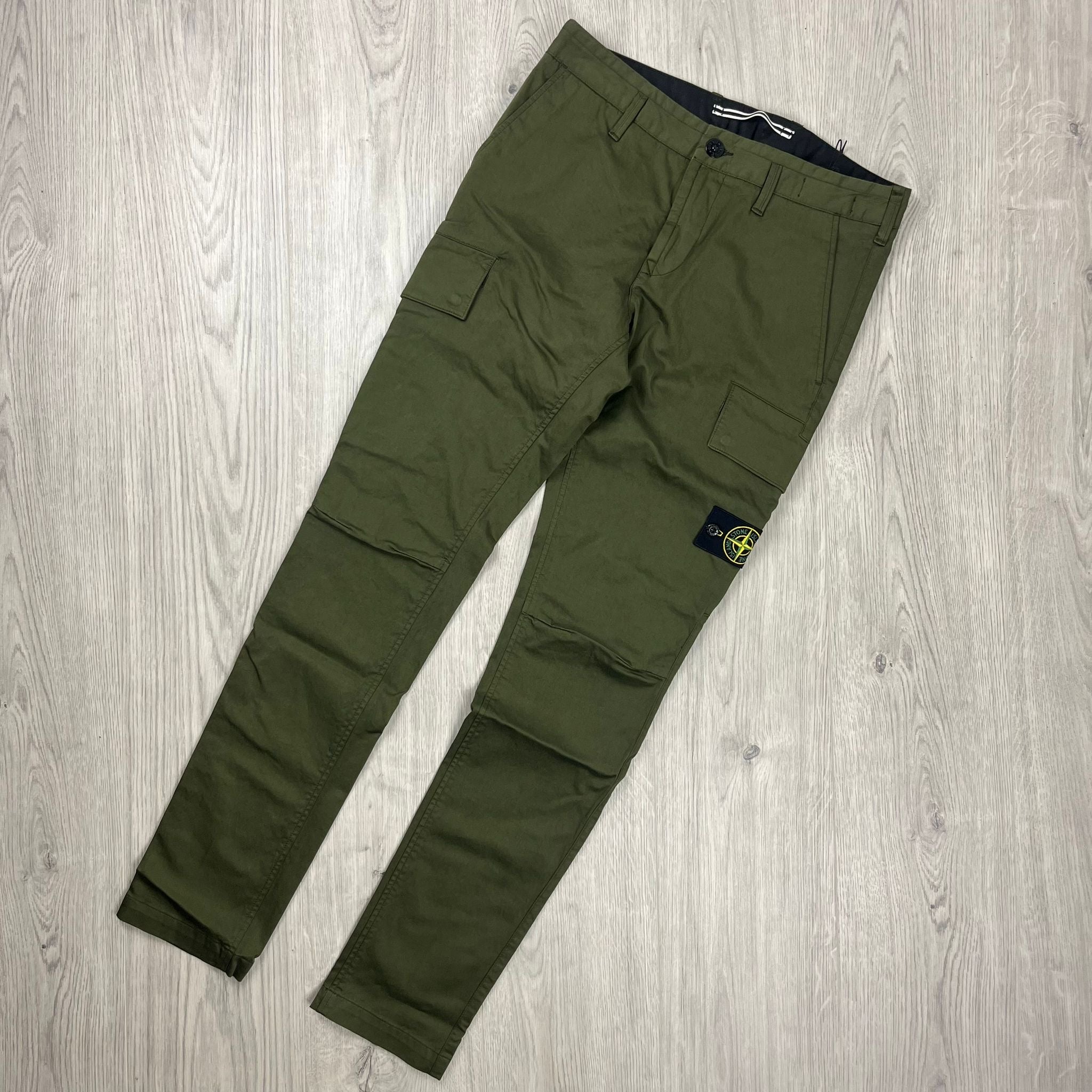 Stone Island Cargo Trousers - Olive