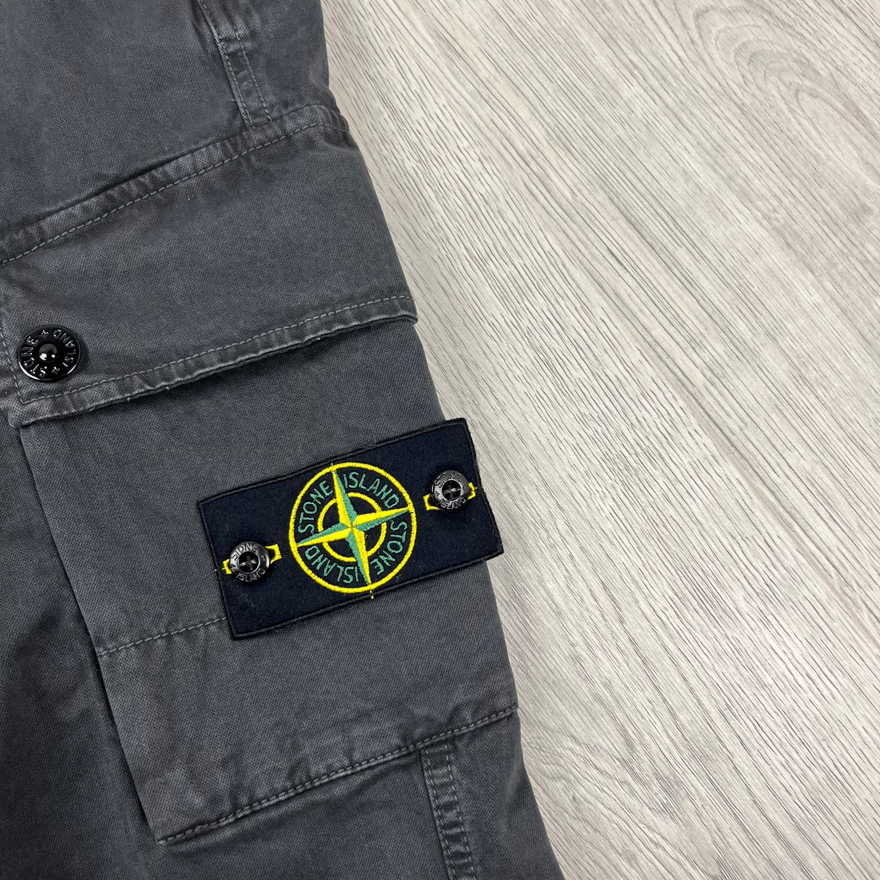 Stone Island Cargo Trousers - Lead Grey