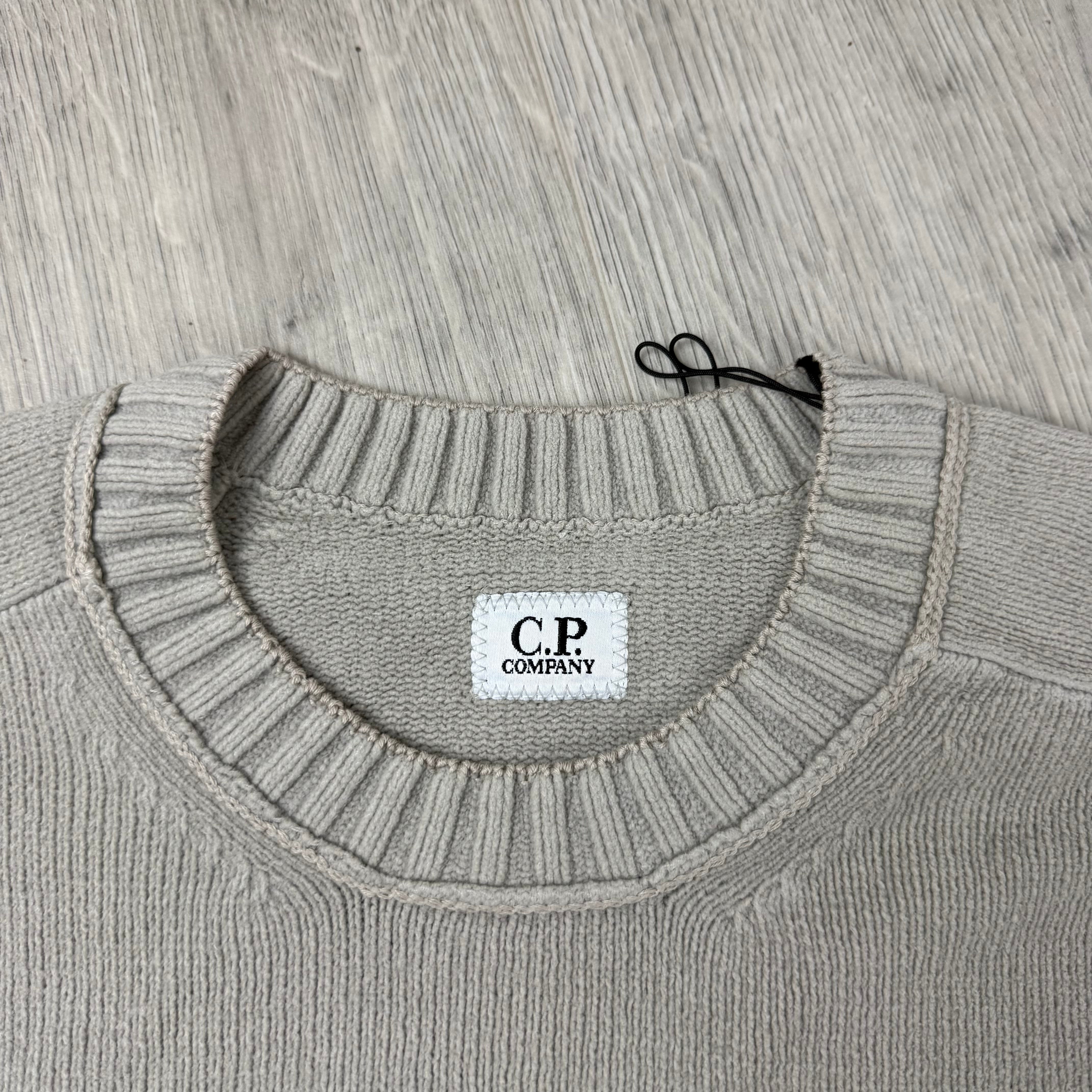 CP Company Chenille Knit Sweatshirt - Dove