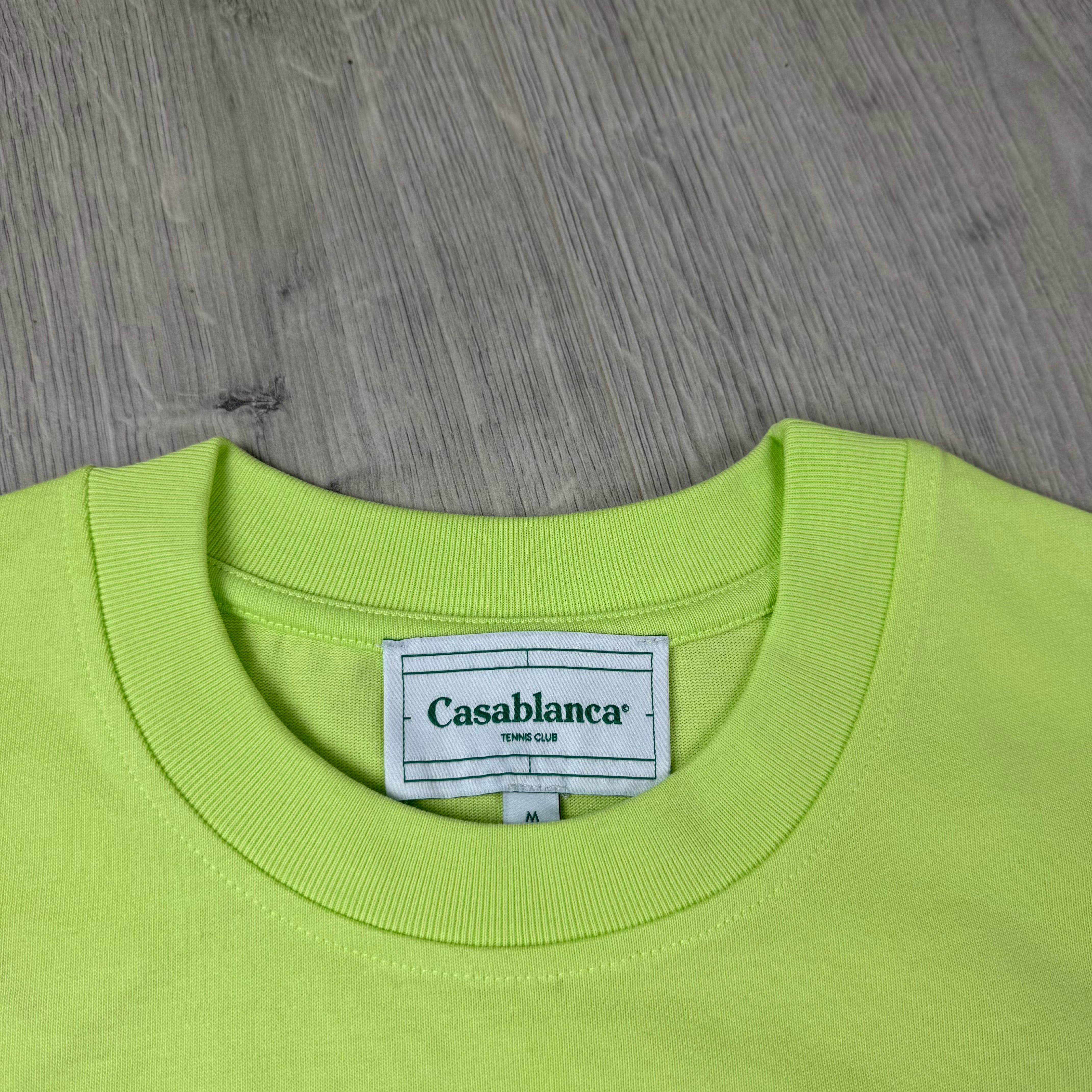 Casablanca 'Tennis Club' T-Shirt - Pale Green