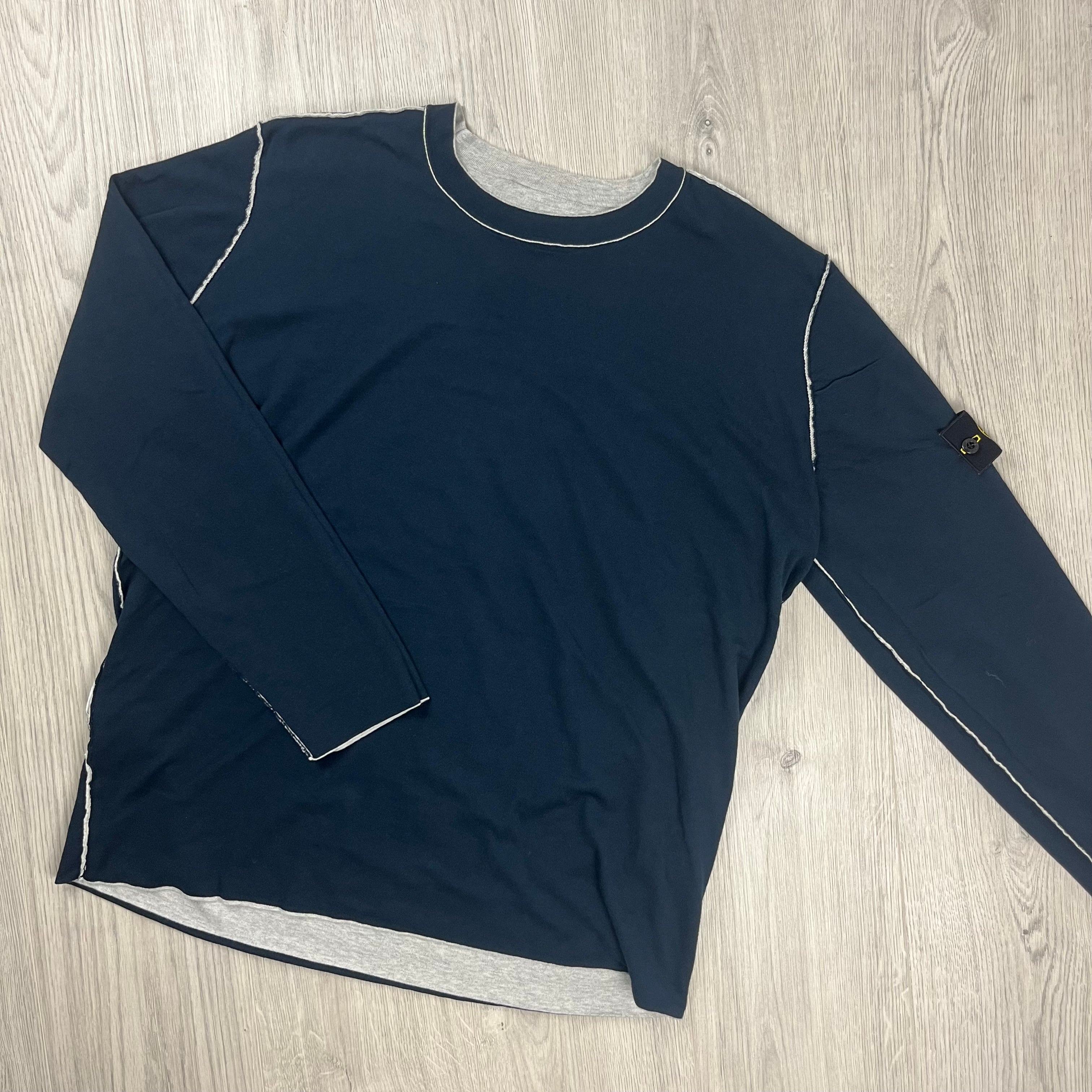 Stone Island Reversible Sweatshirt - Grey/Navy