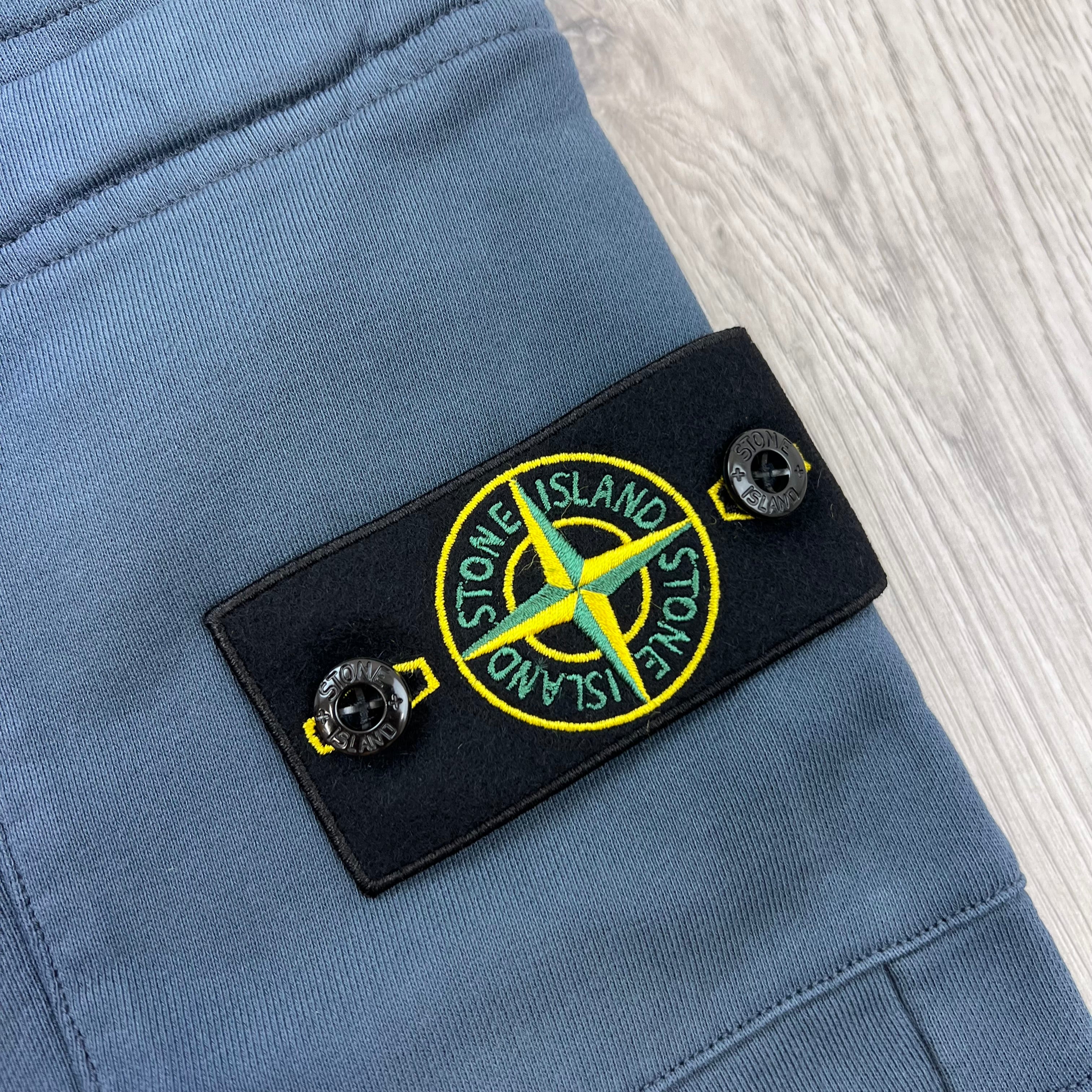 Stone Island Jersey Shorts - Slate Blue
