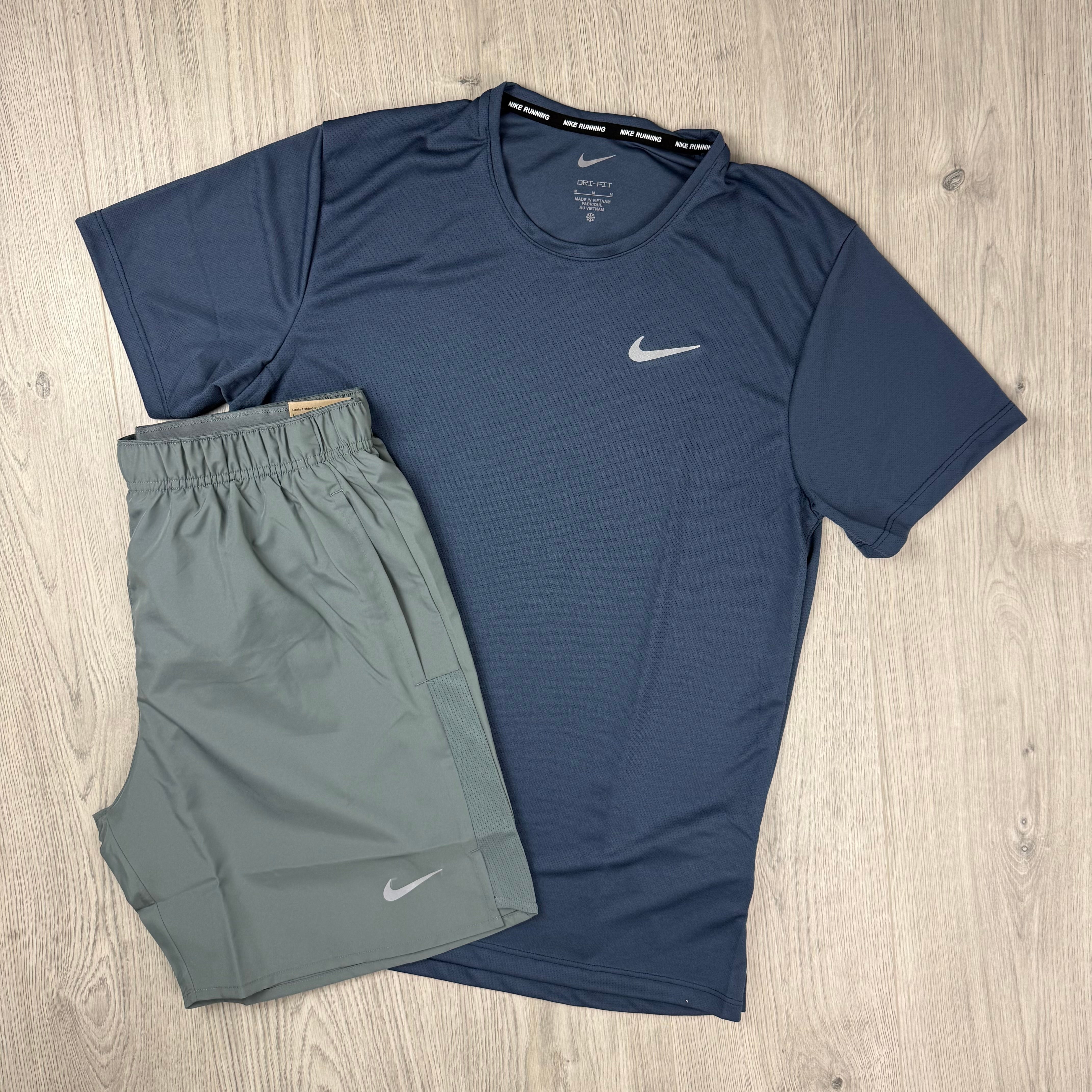 Nike 'Miler' Set - Thunder Blue/Smoke Grey