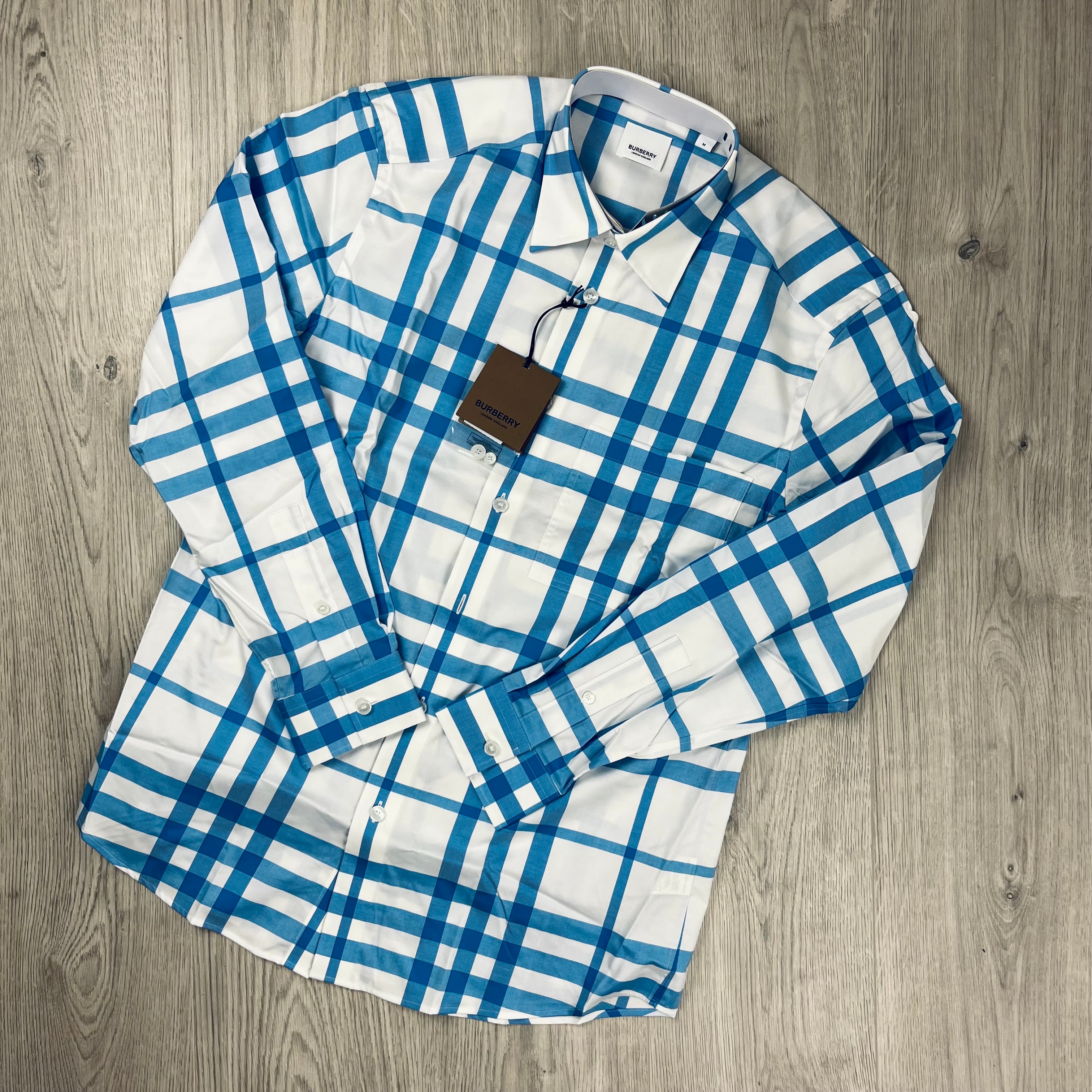 Men's Burberry 'Claverdon' Shirt in White. On sale at Open Attire.