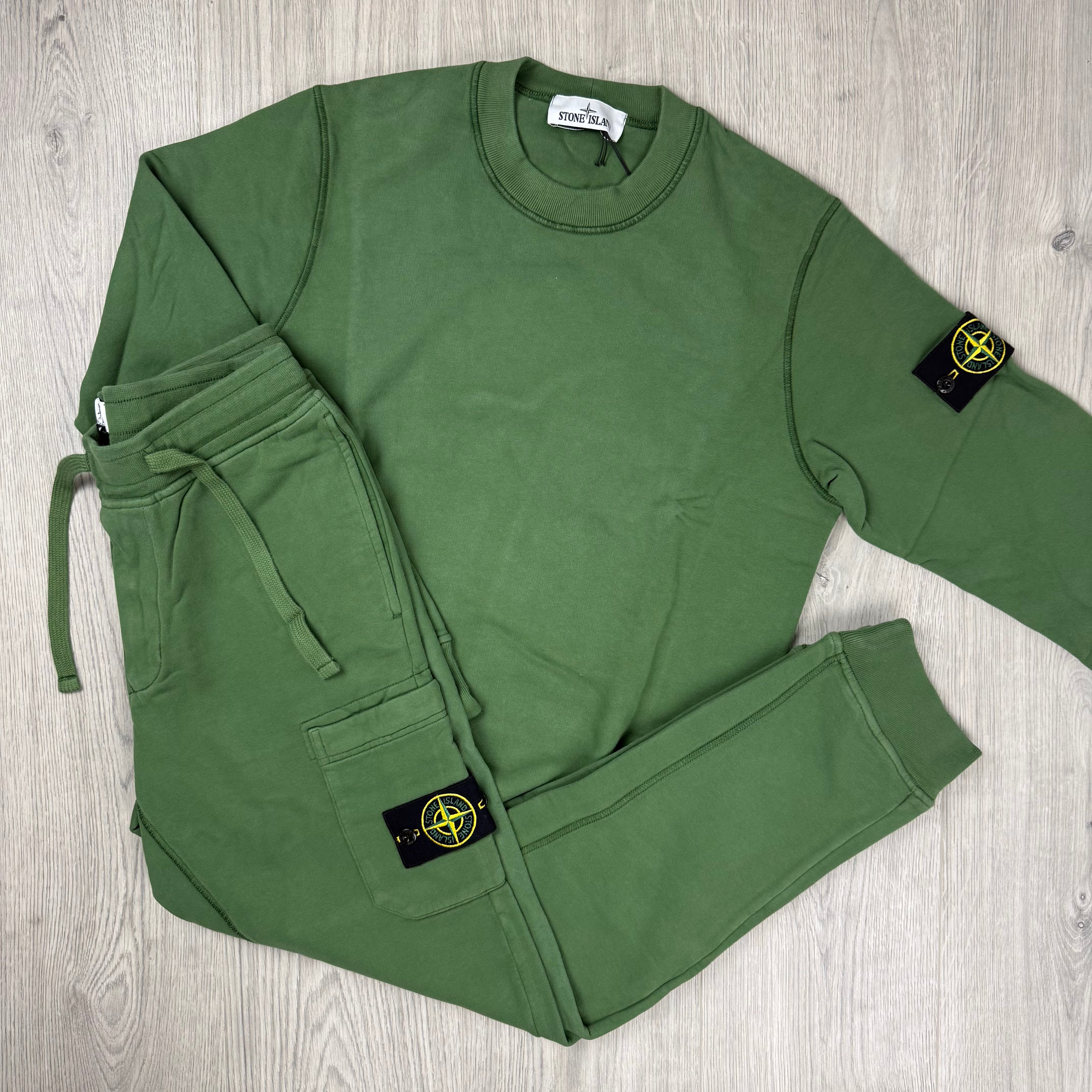 Stone Island Tracksuit - Olive Green