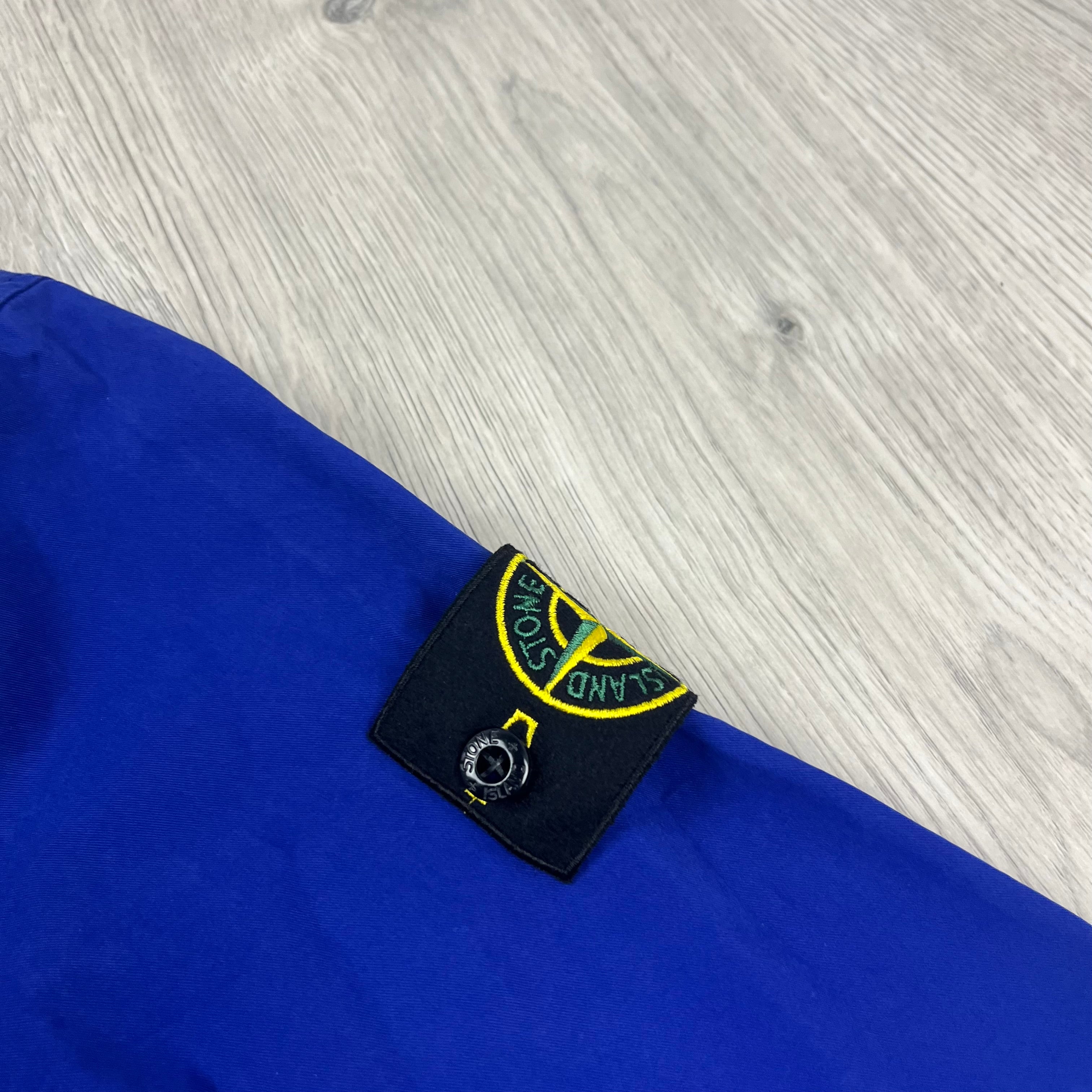 Stone Island Gabardine Overshirt in Bluette. On sale at Open Attire.