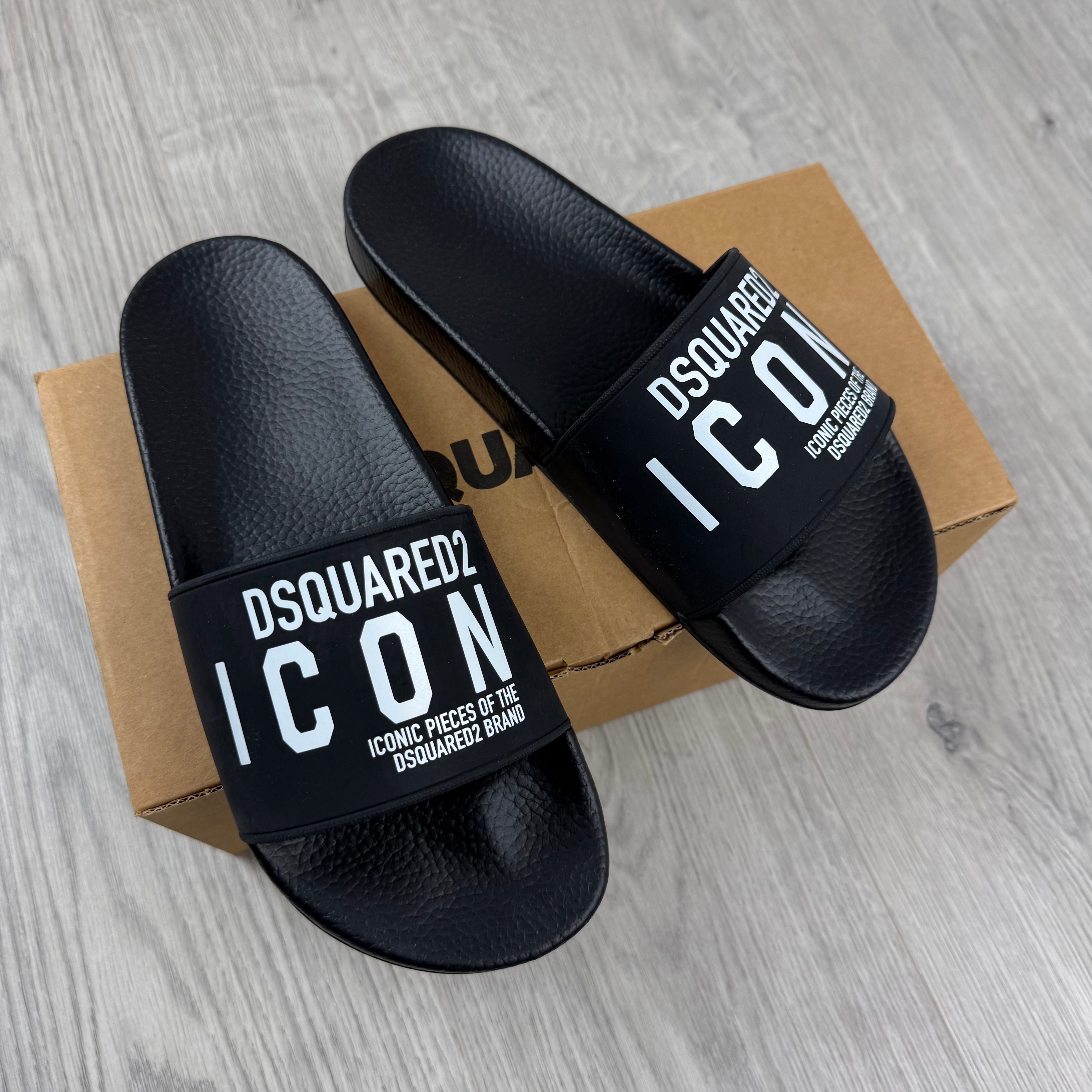DSQUARED2 ICON Slides - Black