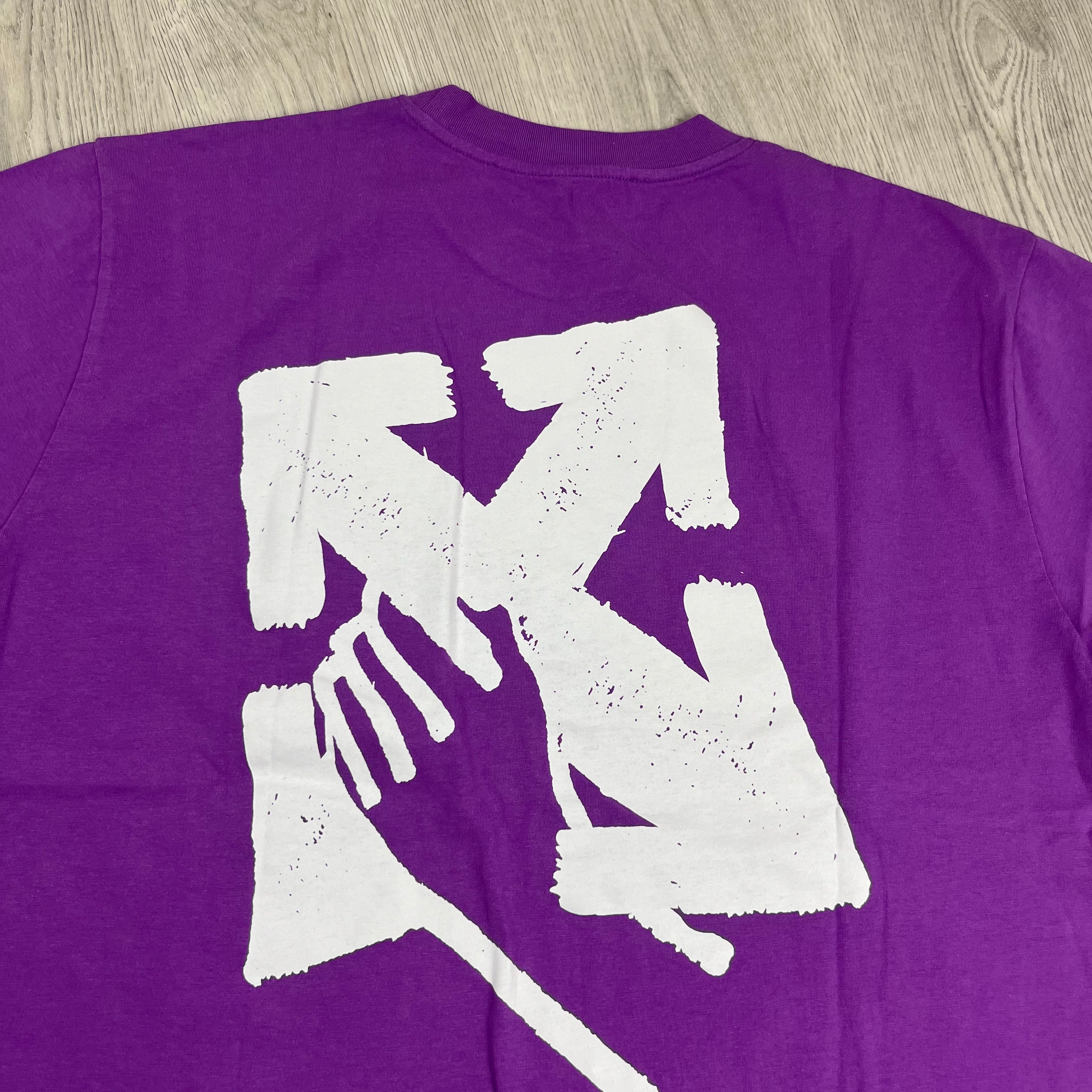 Off-White Oversized T-Shirt - Purple