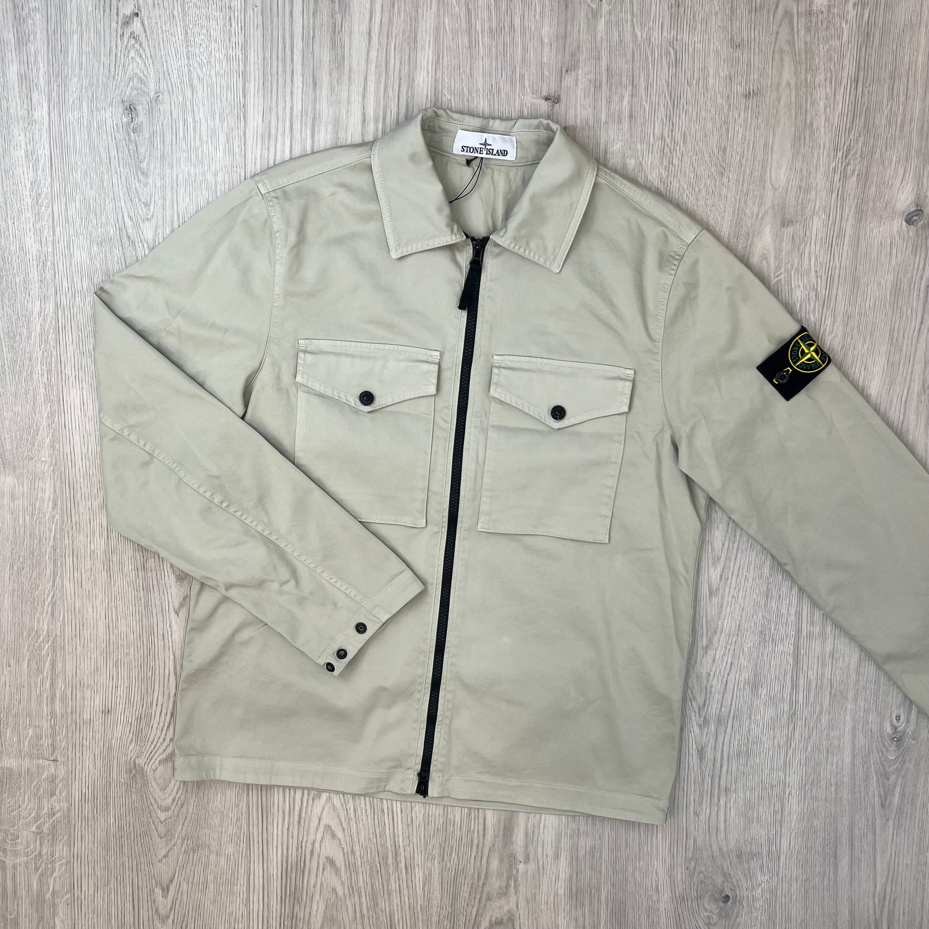 Stone Island Zip Overshirt - Sand