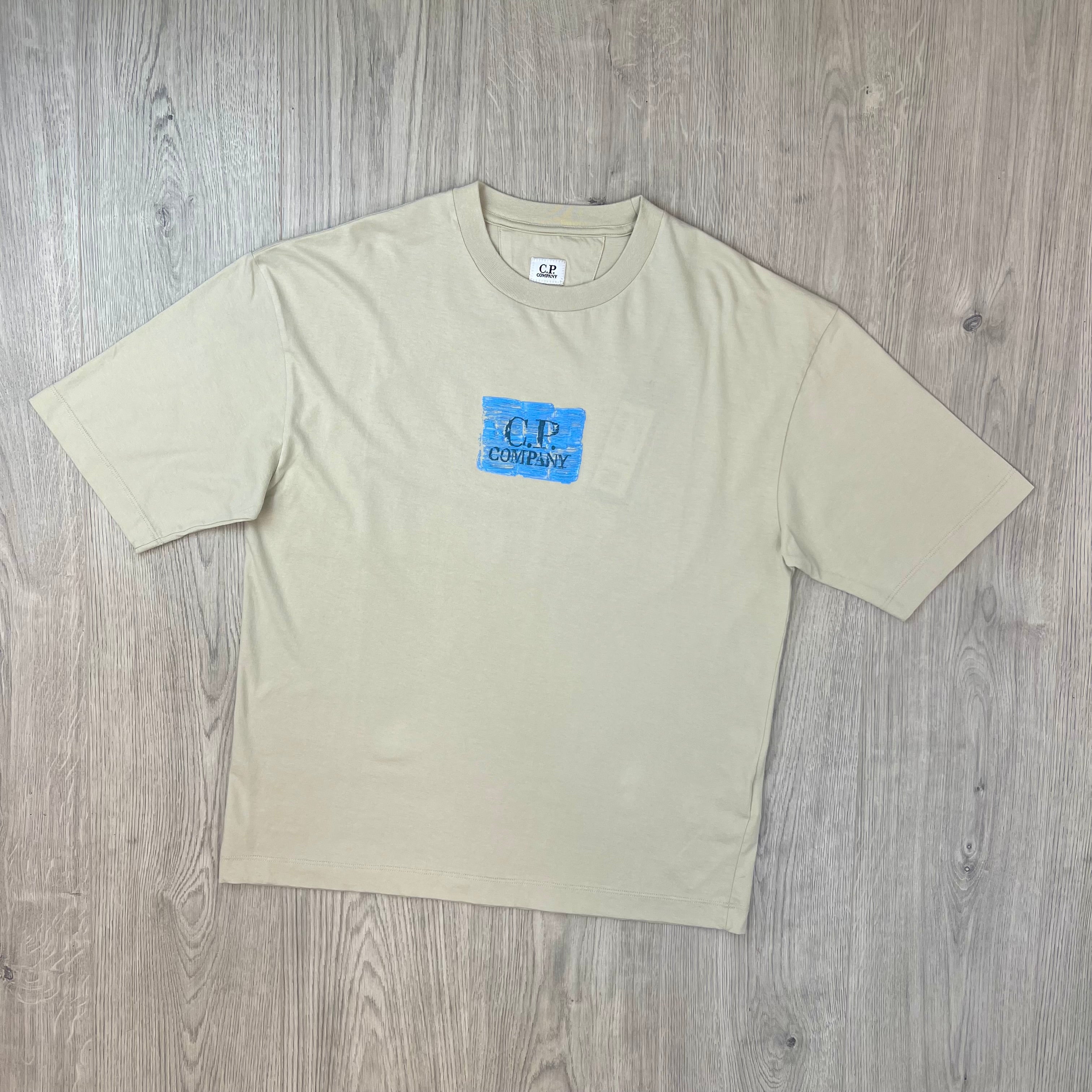 CP Company Logo T-Shirt - Silver Birch