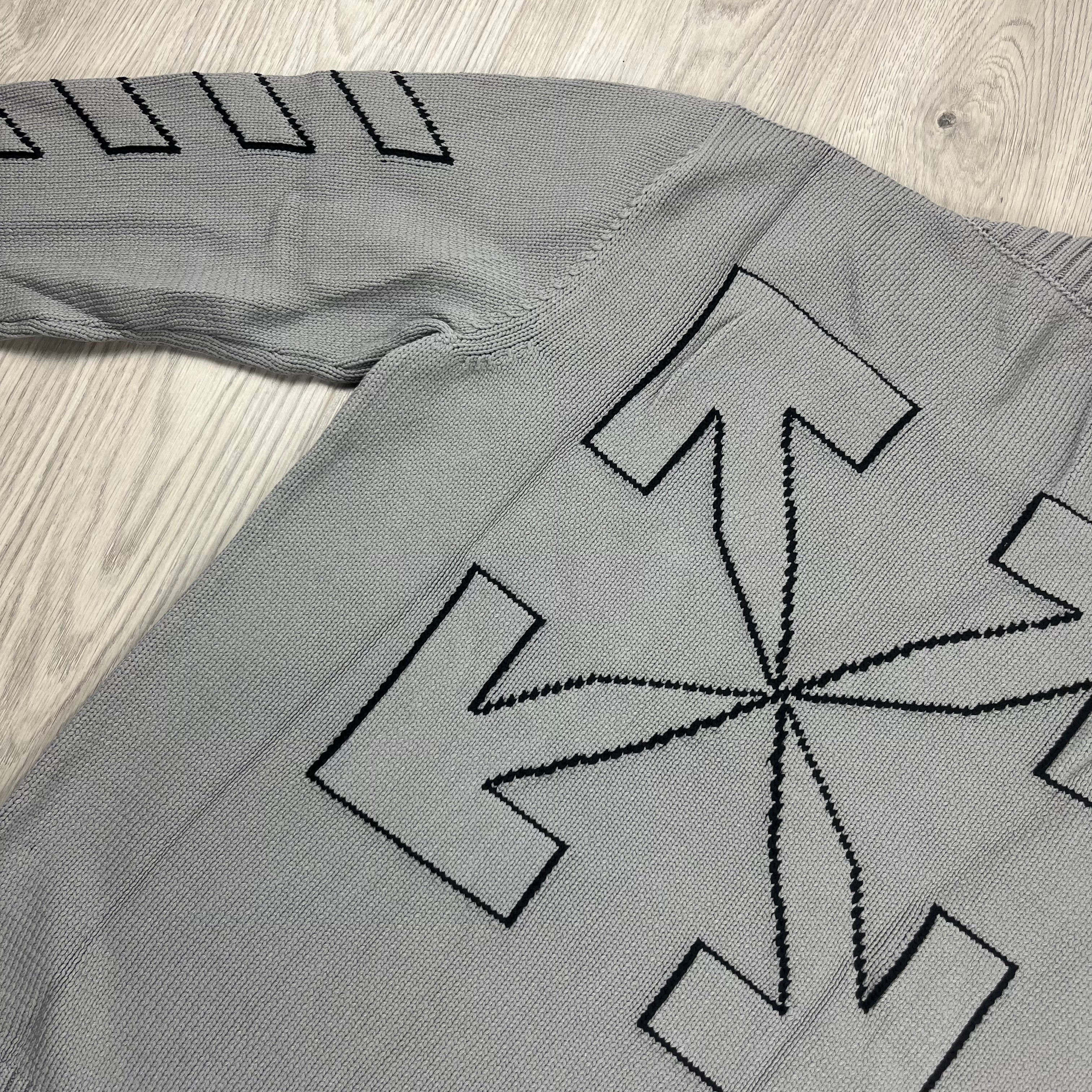 Off-White Knit Sweatshirt - Grey