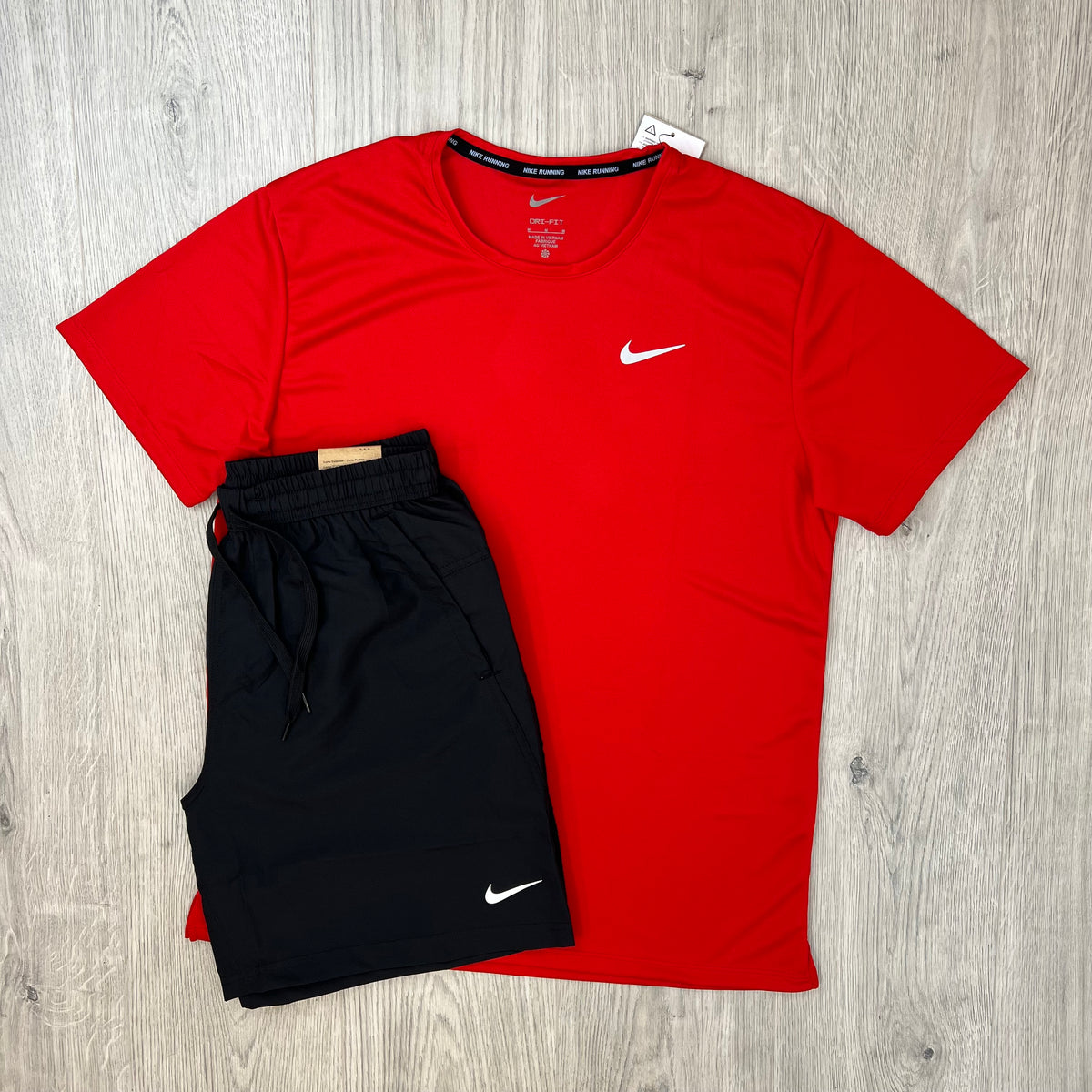 Nike 'Miler' Set - Red/Black