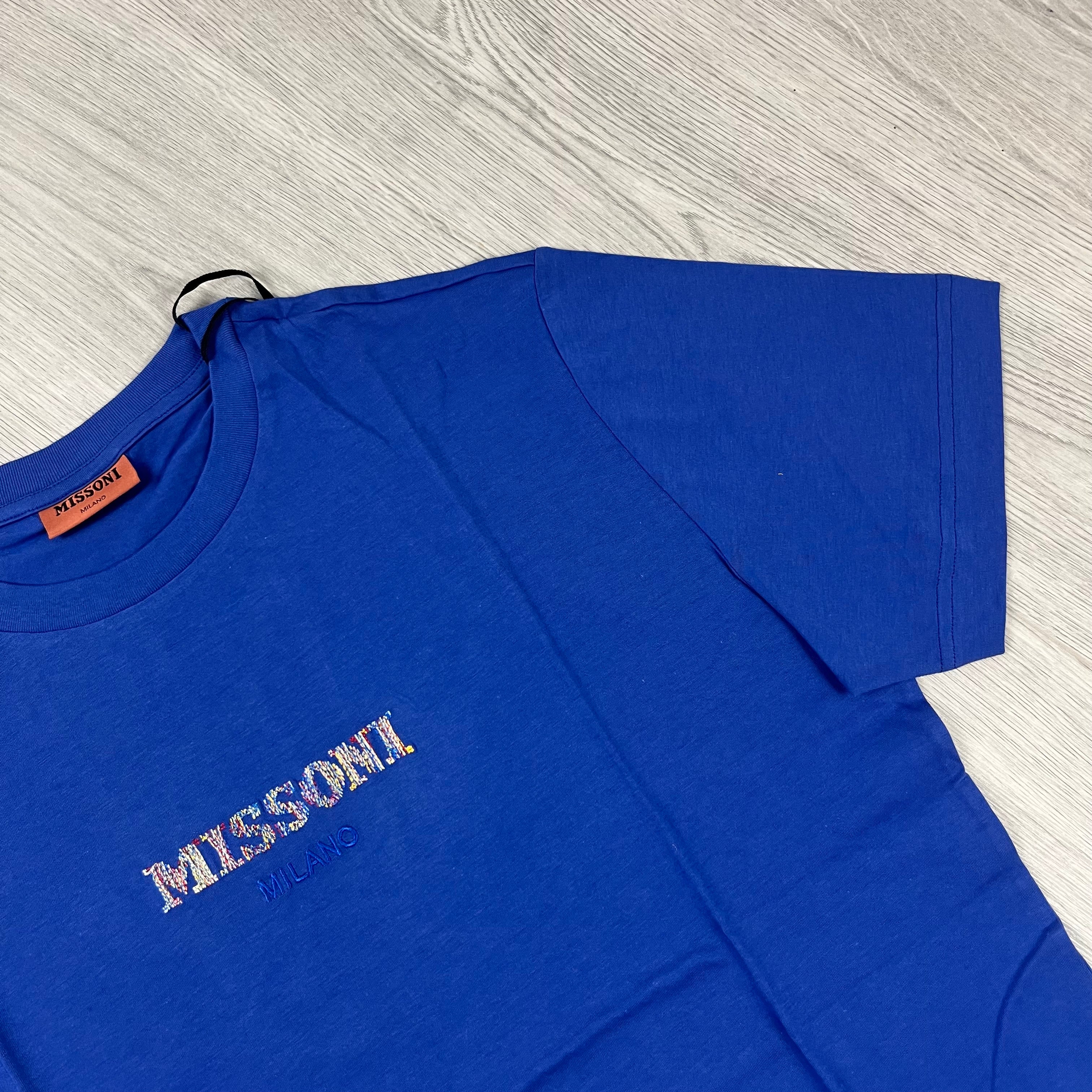 Missoni Stitch T-Shirt in Blue. On sale at Open Attire.