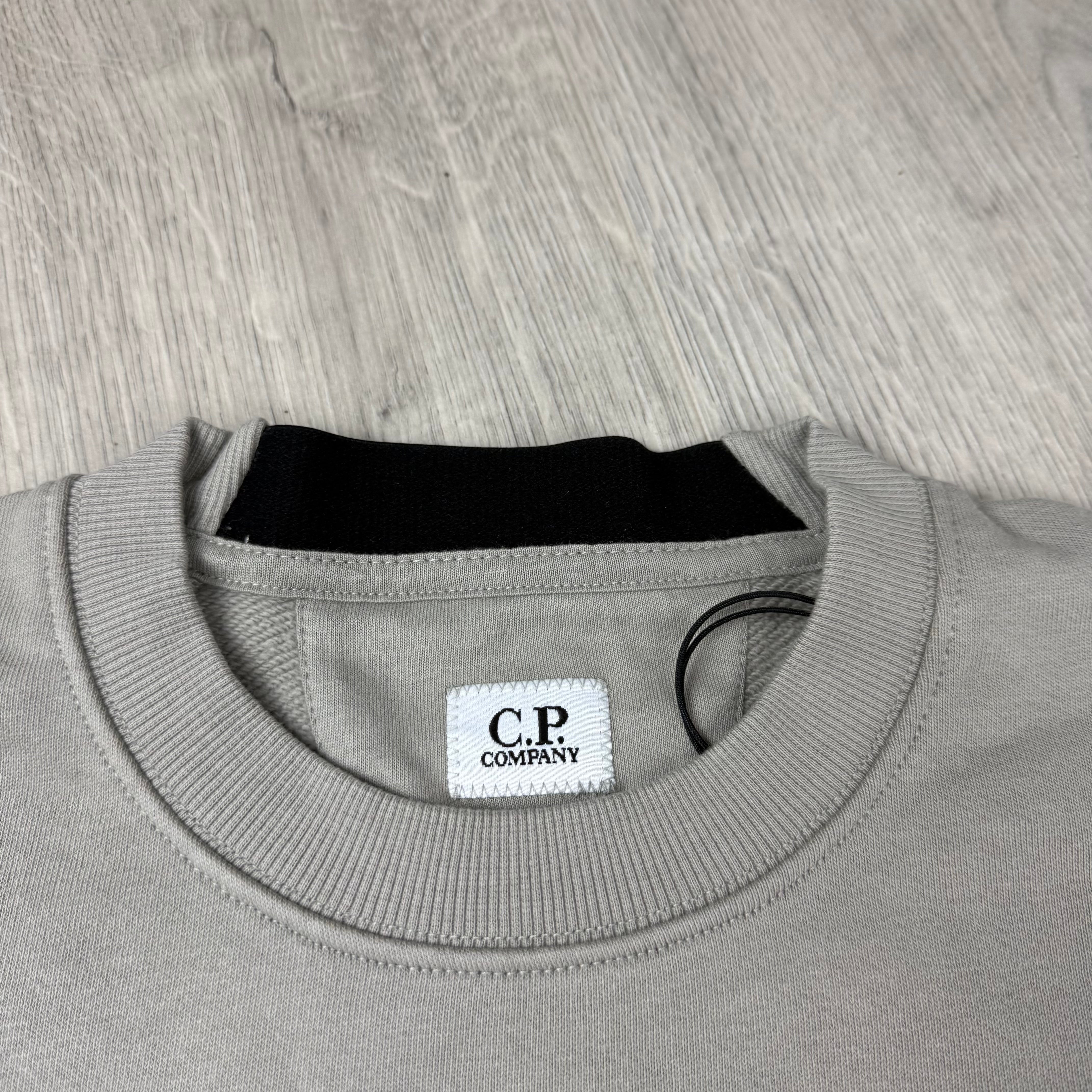 CP Company Raised Fleece Sweatshirt - Dove