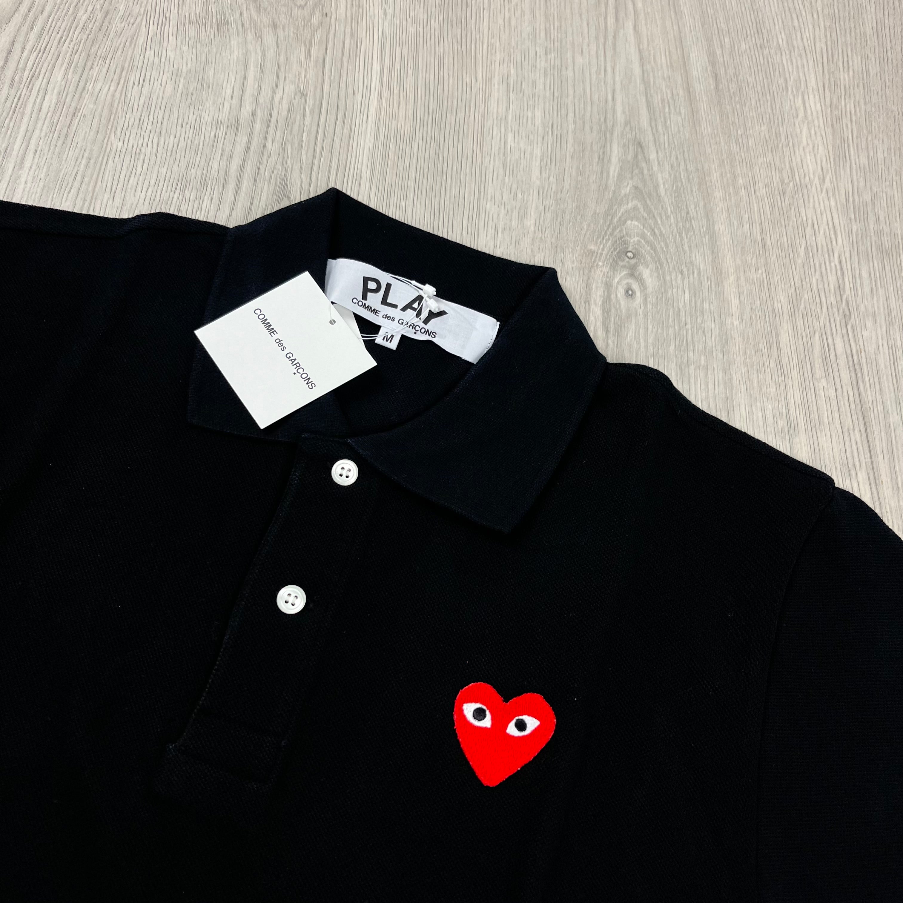 Comme des Garçons PLAY Polo Shirt - Black