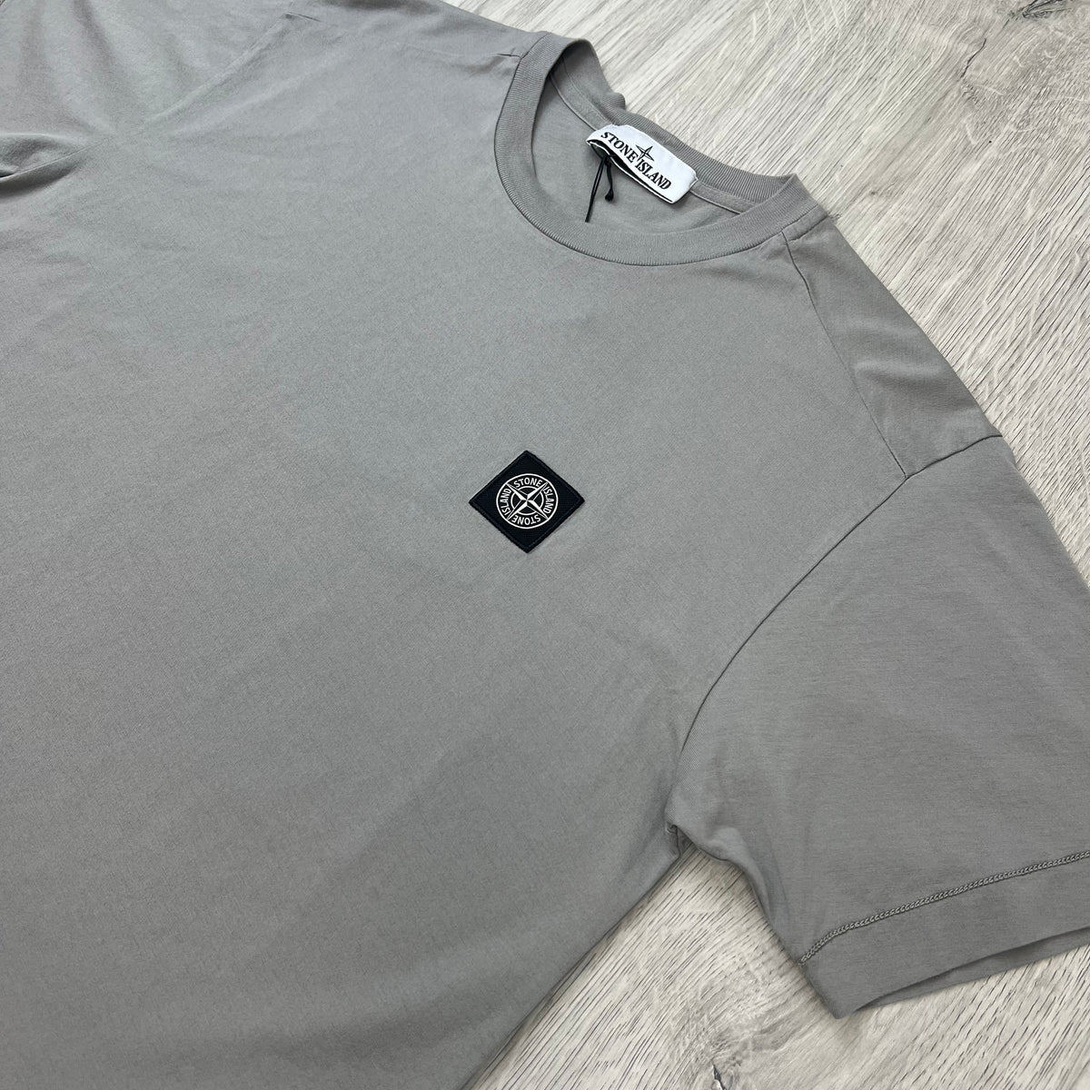Stone Island Patch T-Shirt - Grey