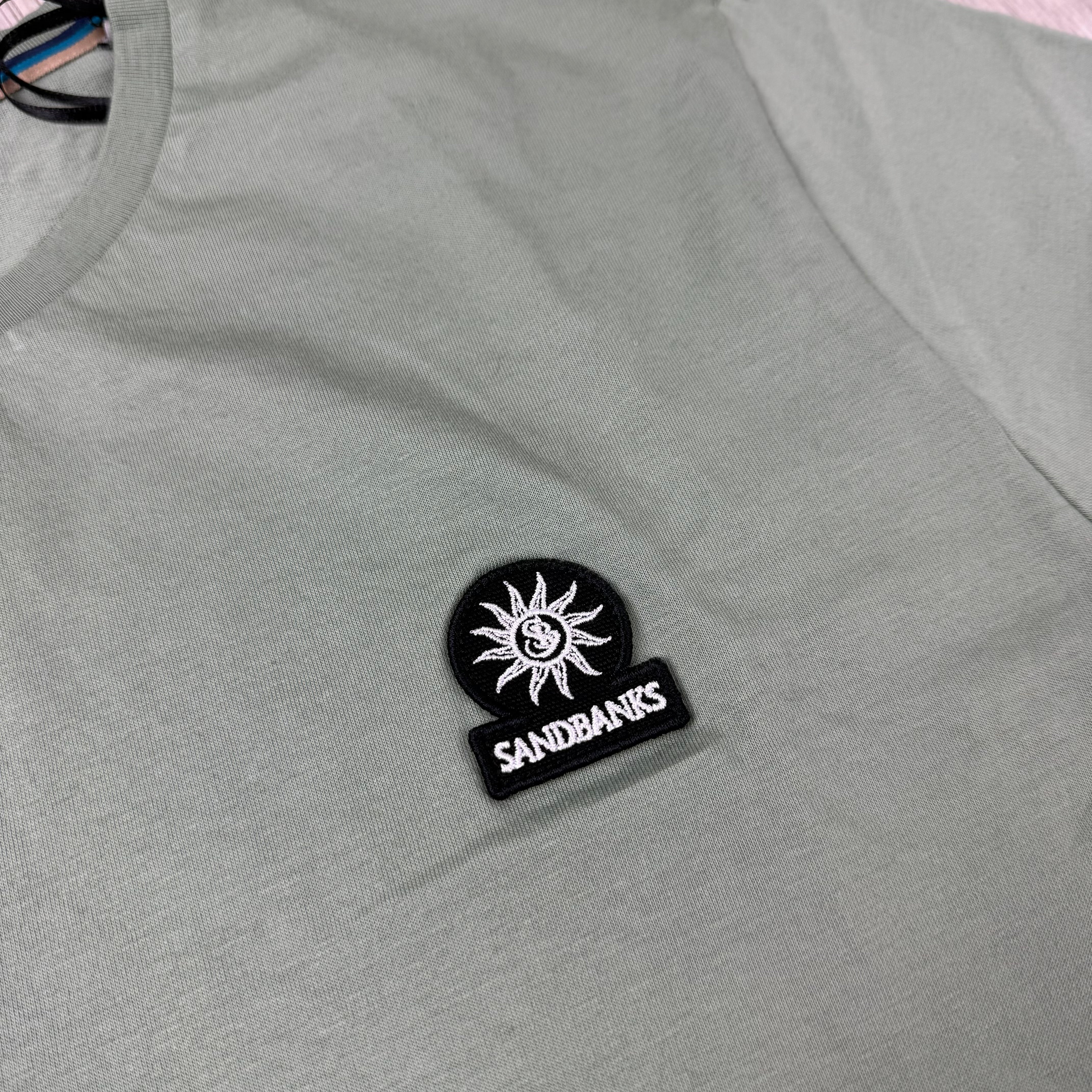 Sandbanks Badge Logo T-Shirt - Sage