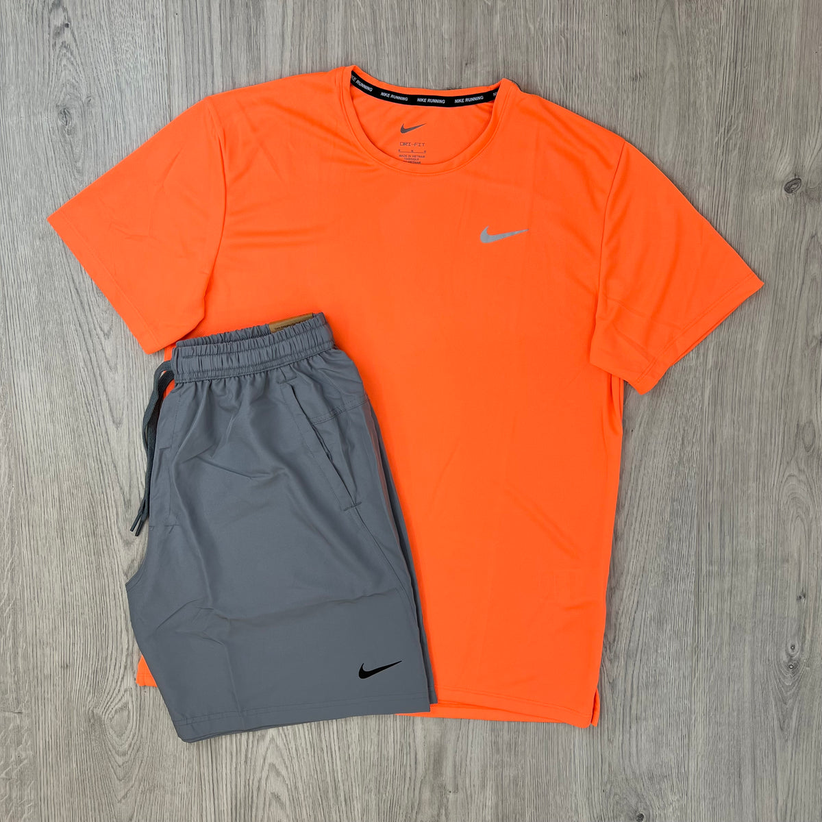 Nike 'Miler' Set - Orange/Grey