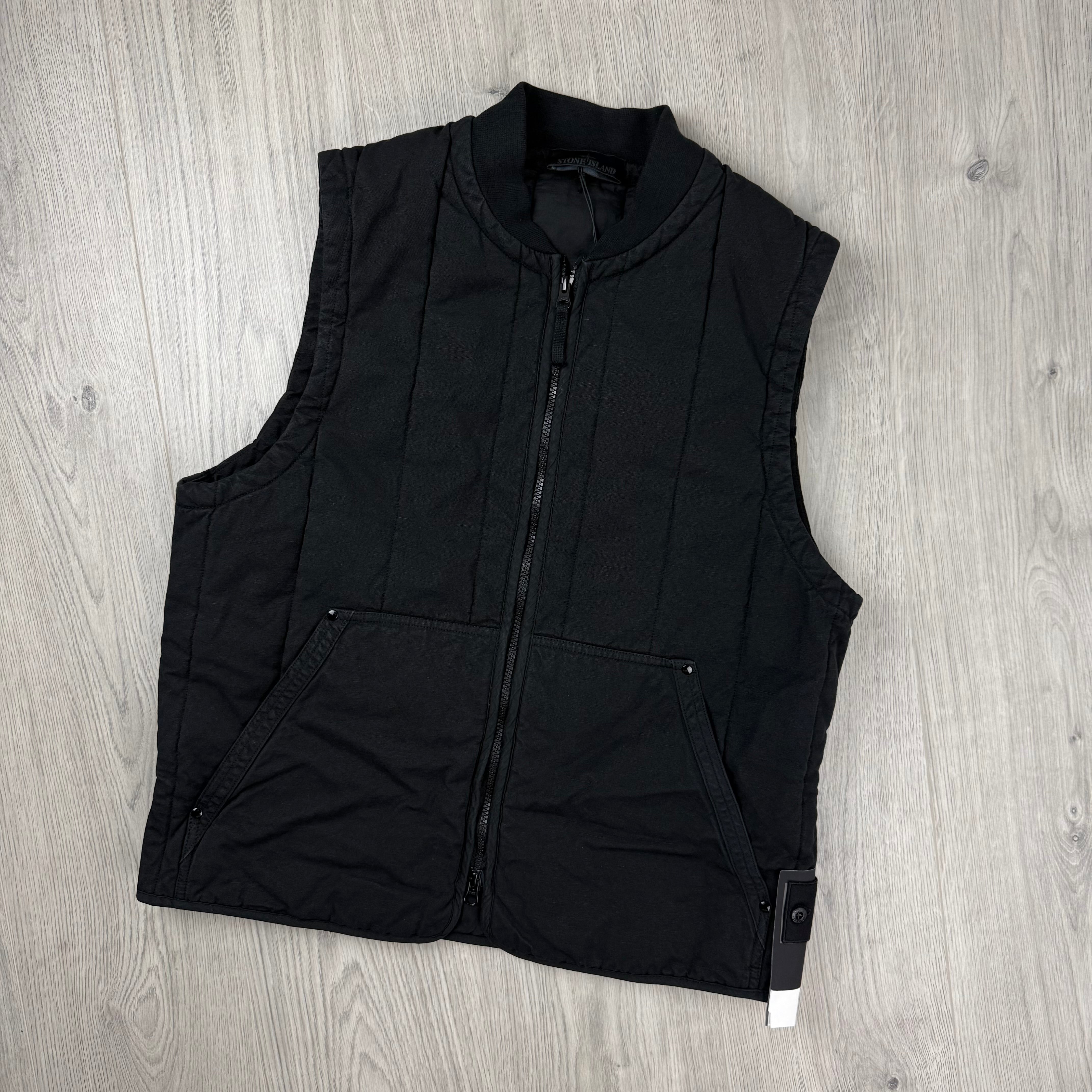 Stone Island Ghost Quilted Gilet - Black