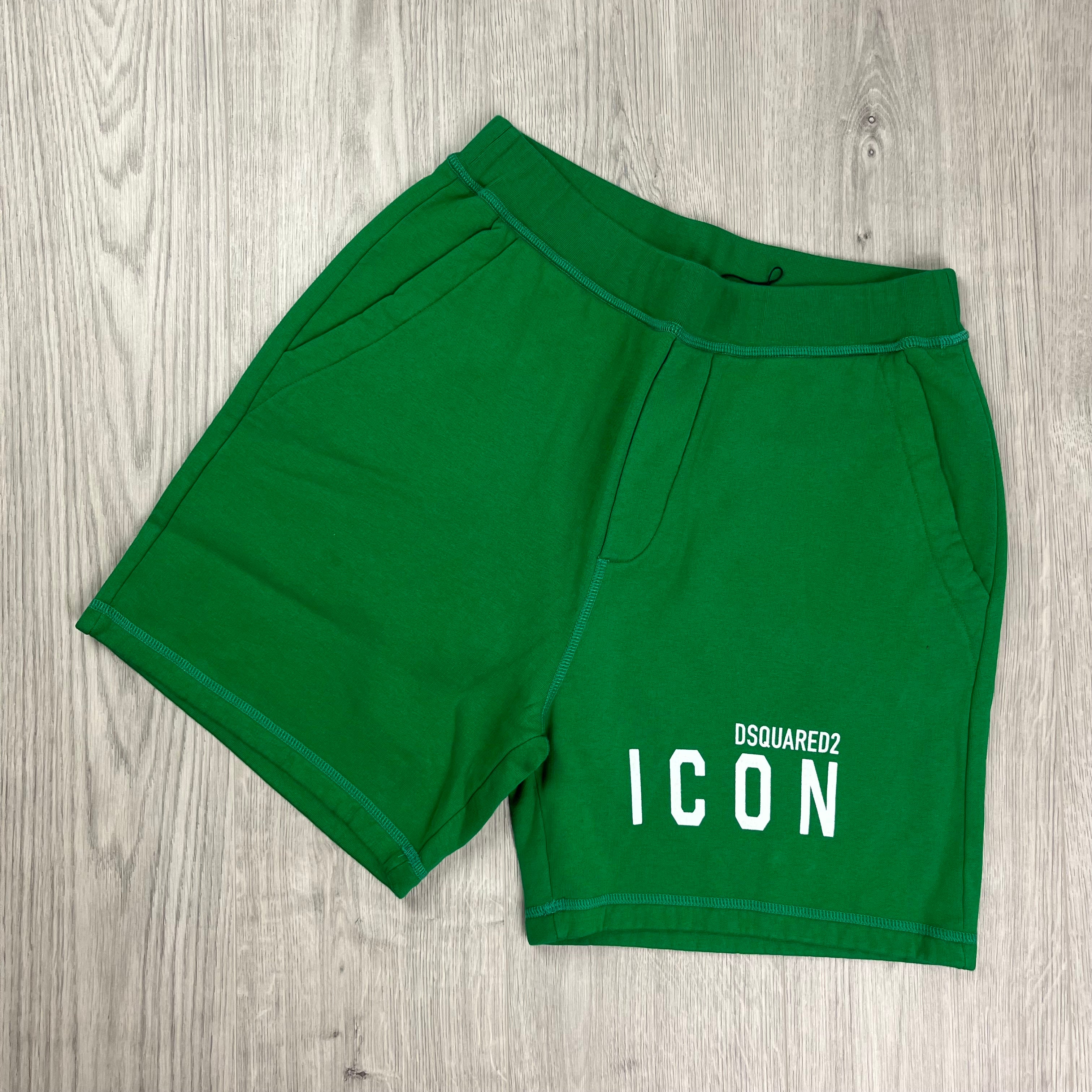 DSQUARED2 ICON Jersey Shorts - Green