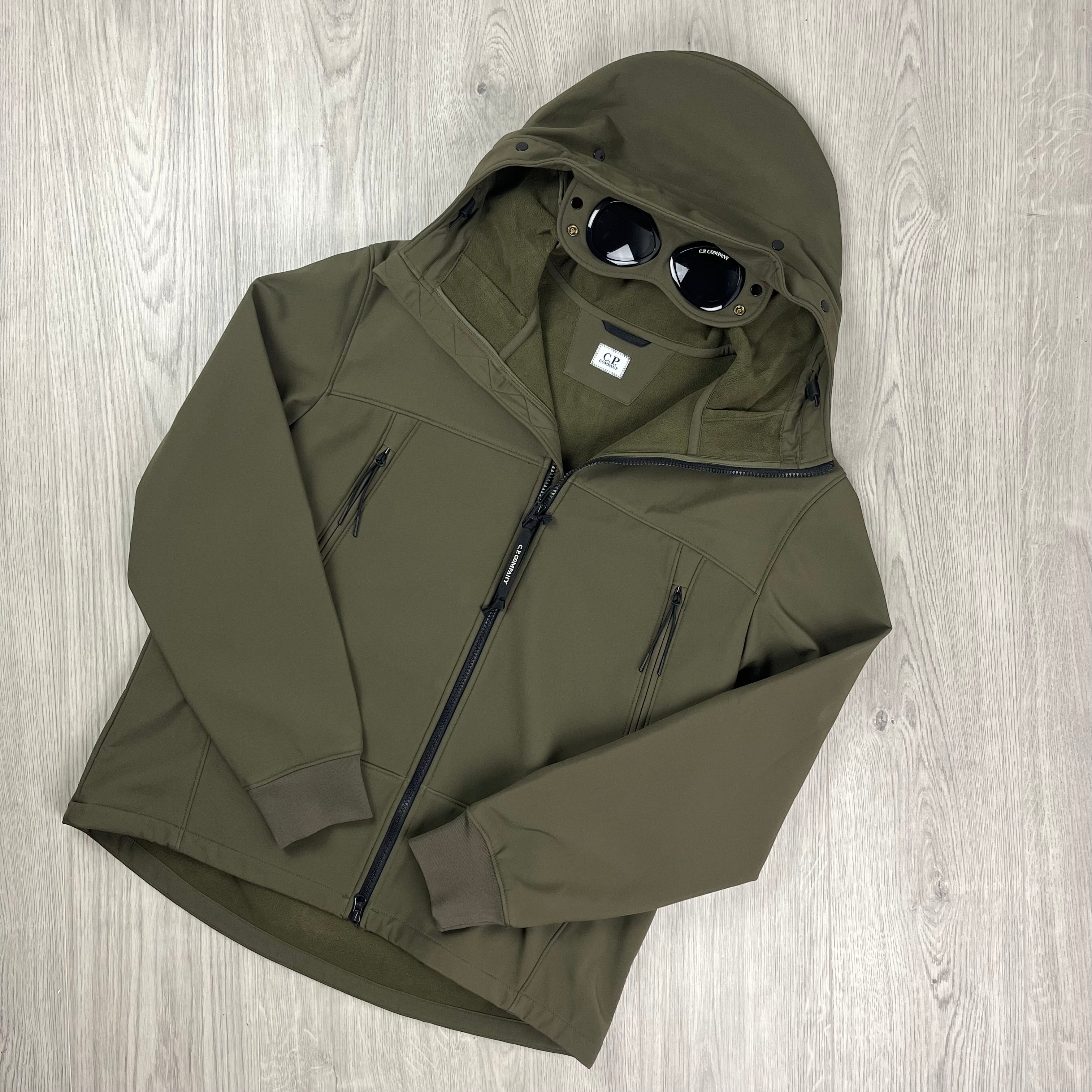 CP Company Shell Goggle Jacket - Ivy Green