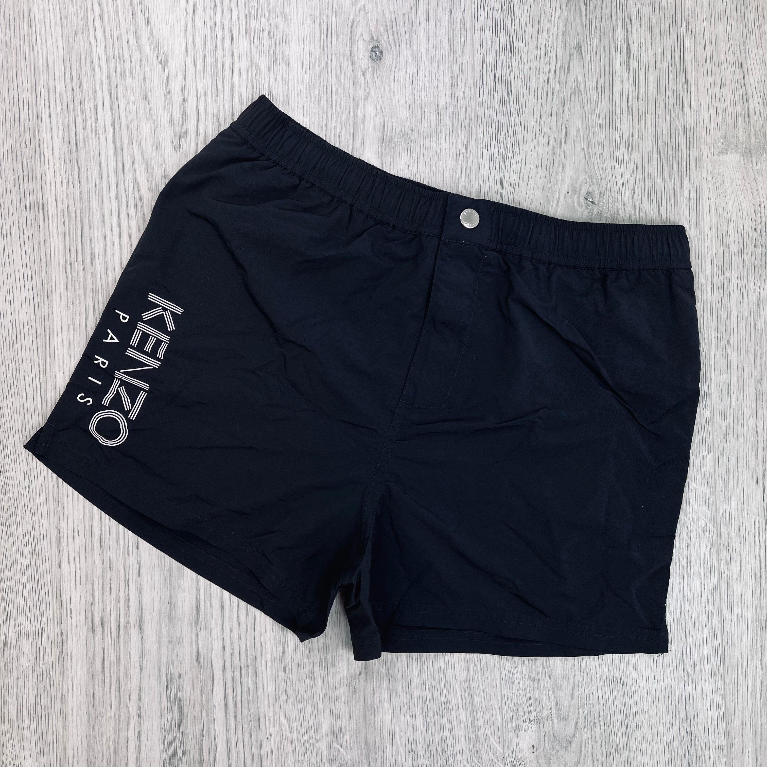 Kenzo Printed Swim Shorts - Black