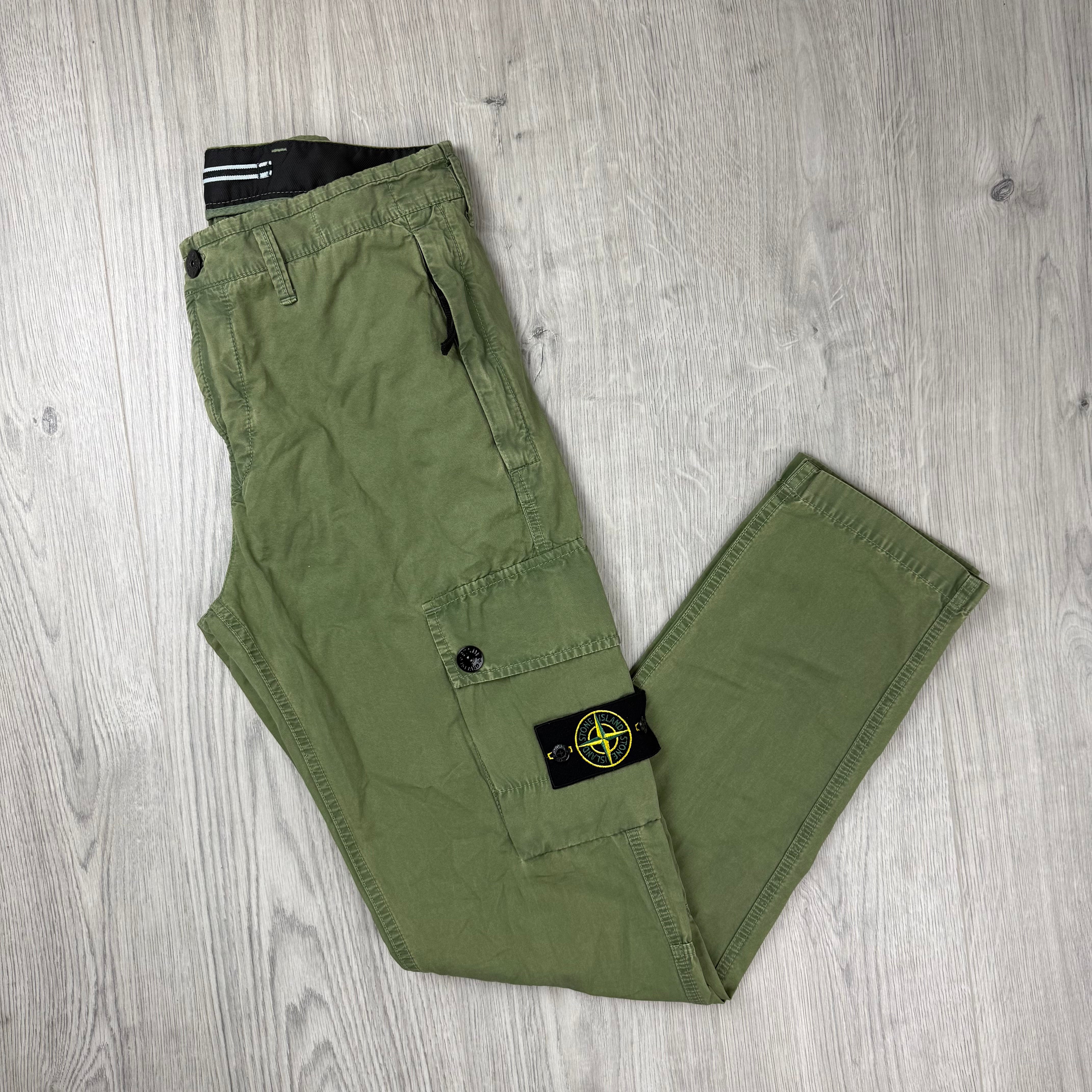Stone Island Cargo Trousers - Sage Green
