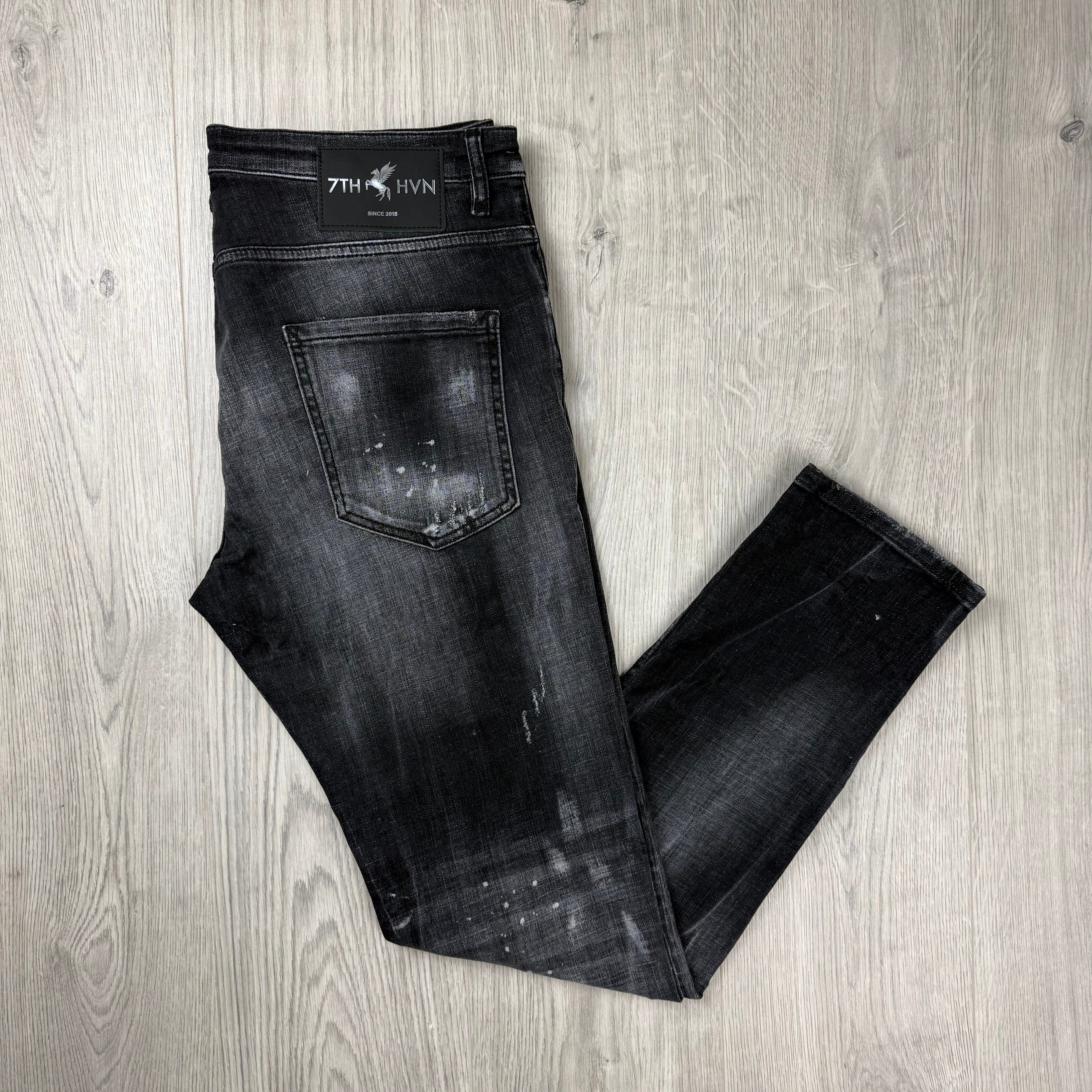 7TH HVN Slim Jeans - Black