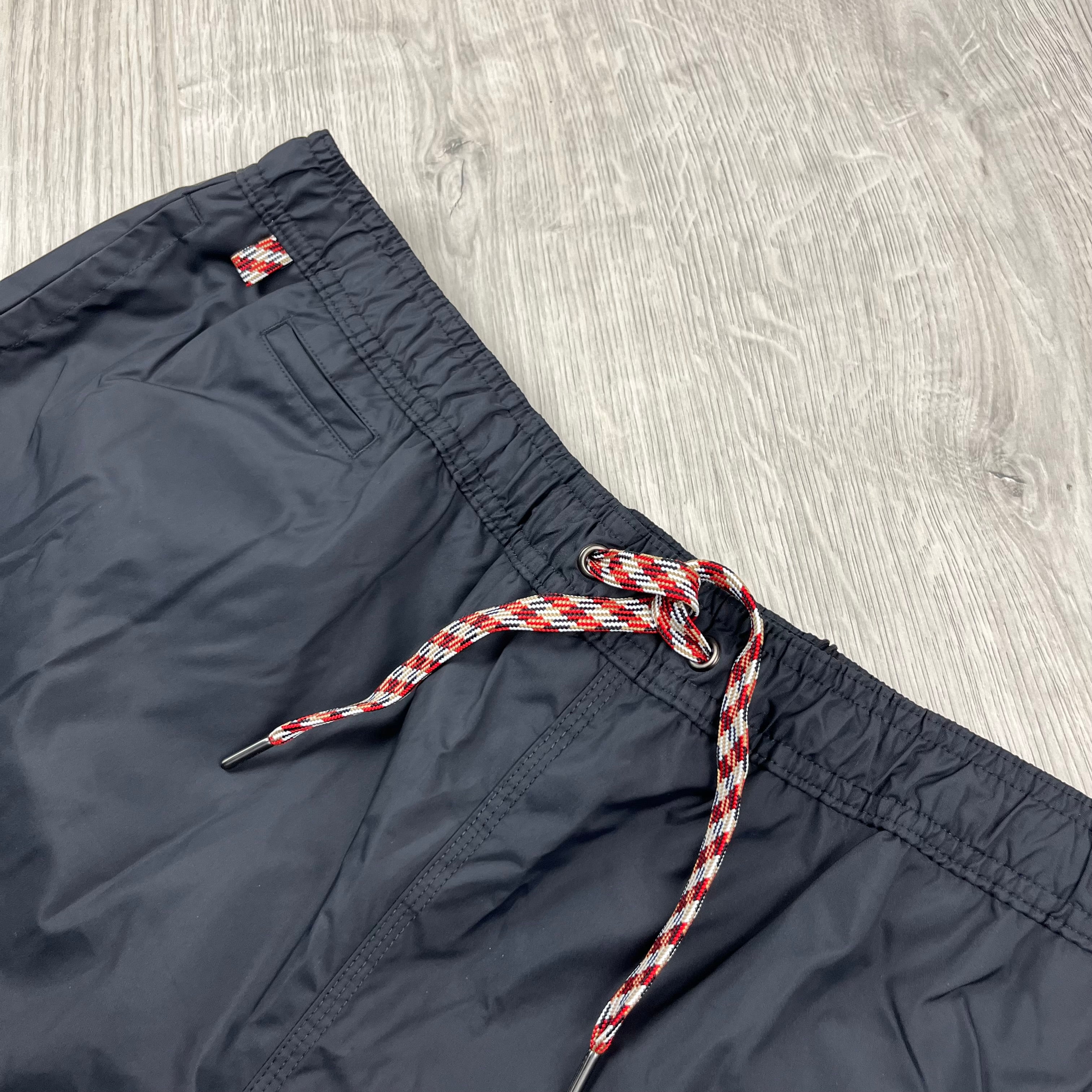 Burberry 'Greenford' Swim Shorts in Black. On sale at Open Attire.