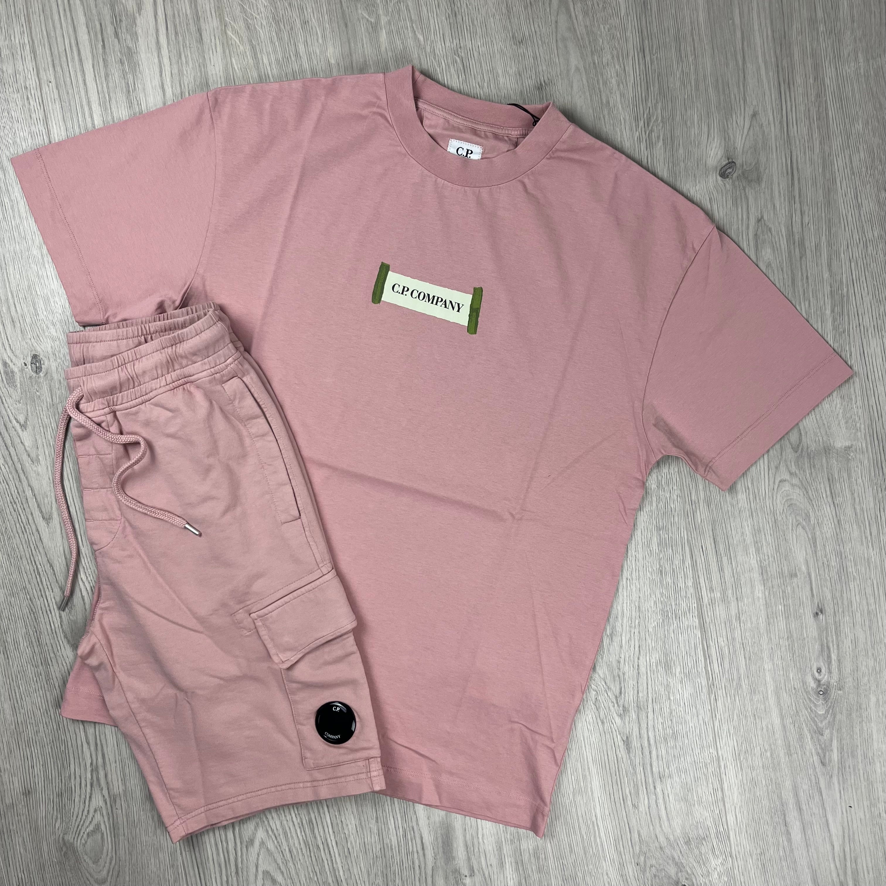 Men's CP Company Set in Misty Rose. On sale at Open Attire.