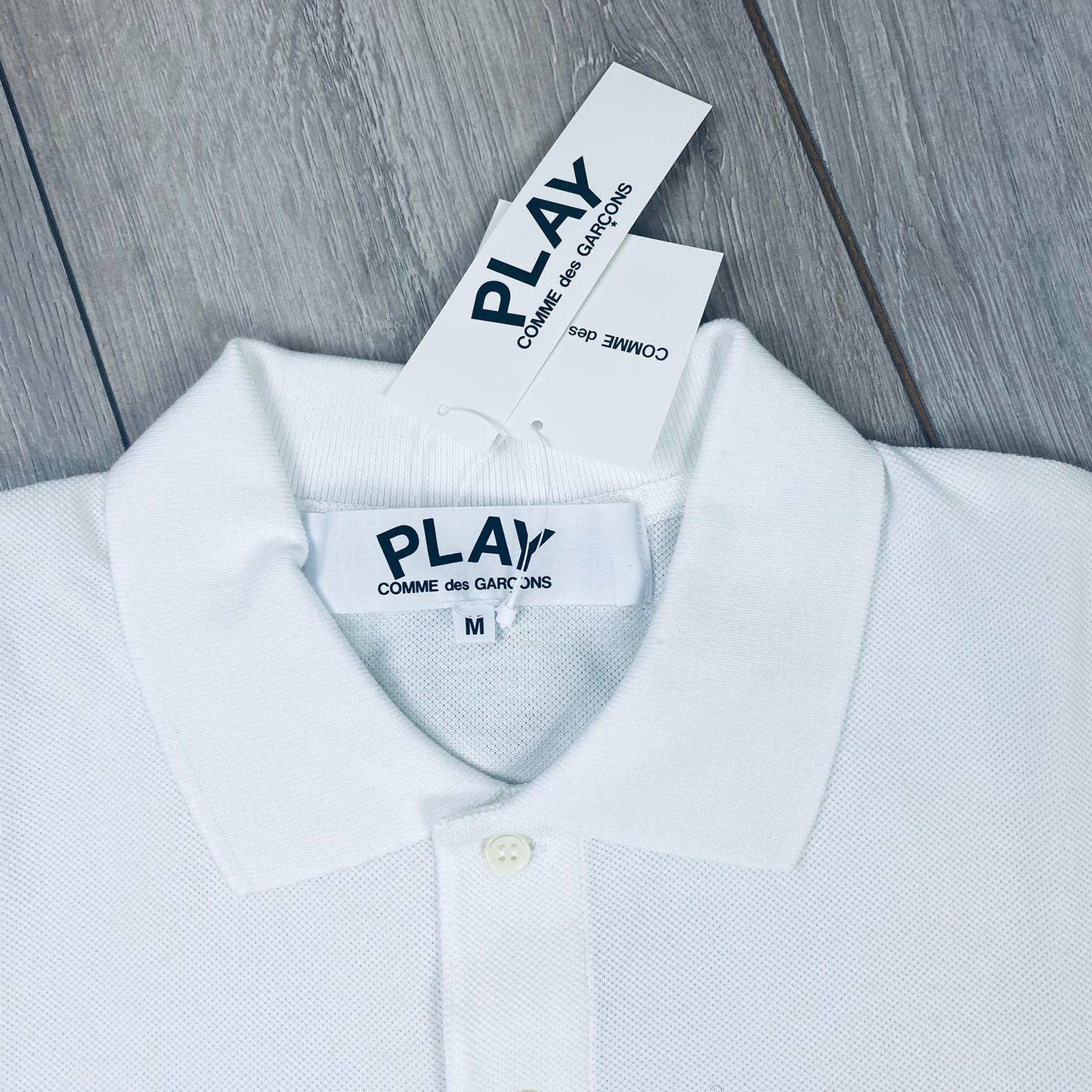 Comme des Garçons PLAY Polo Shirt - White