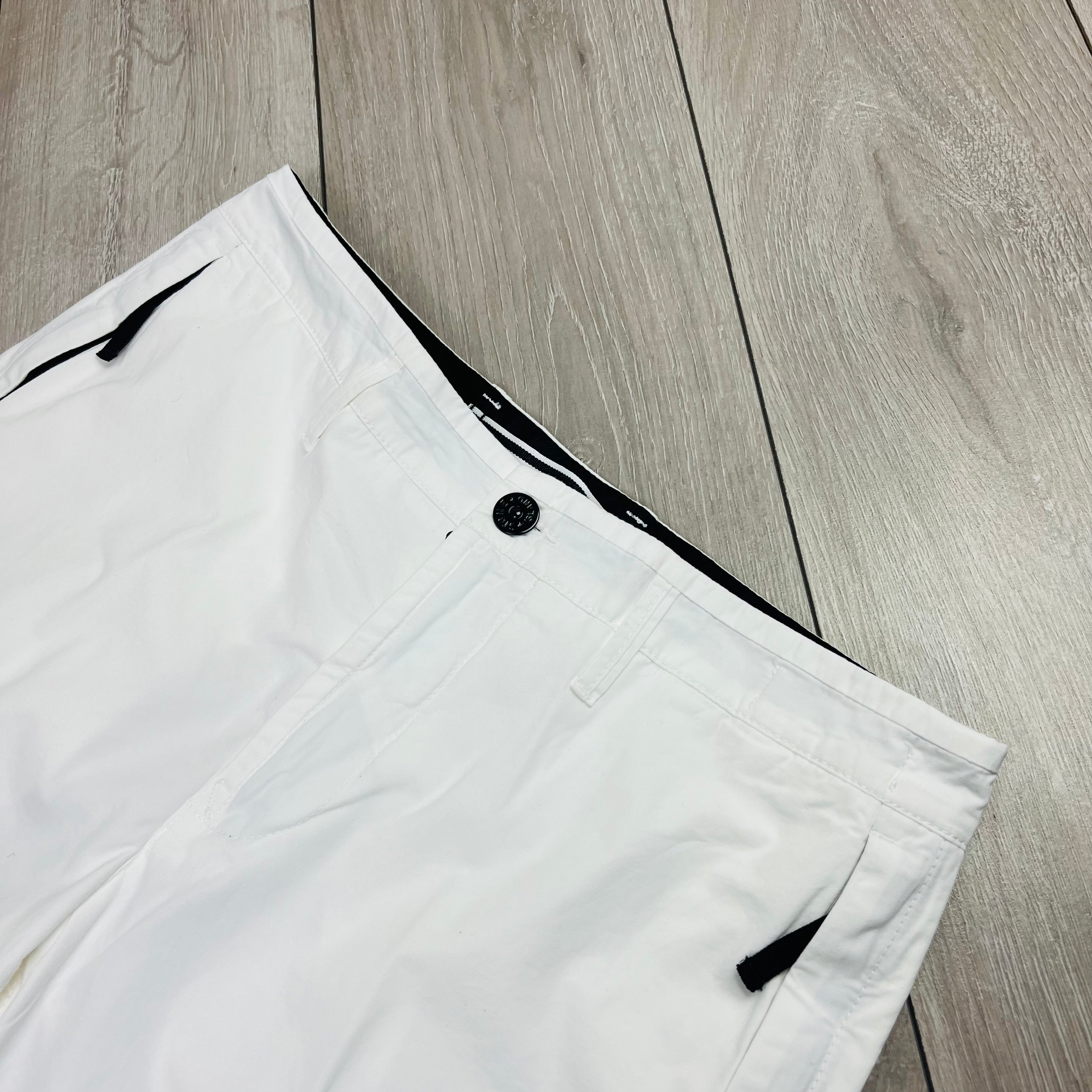 Stone Island Cargo Shorts - White